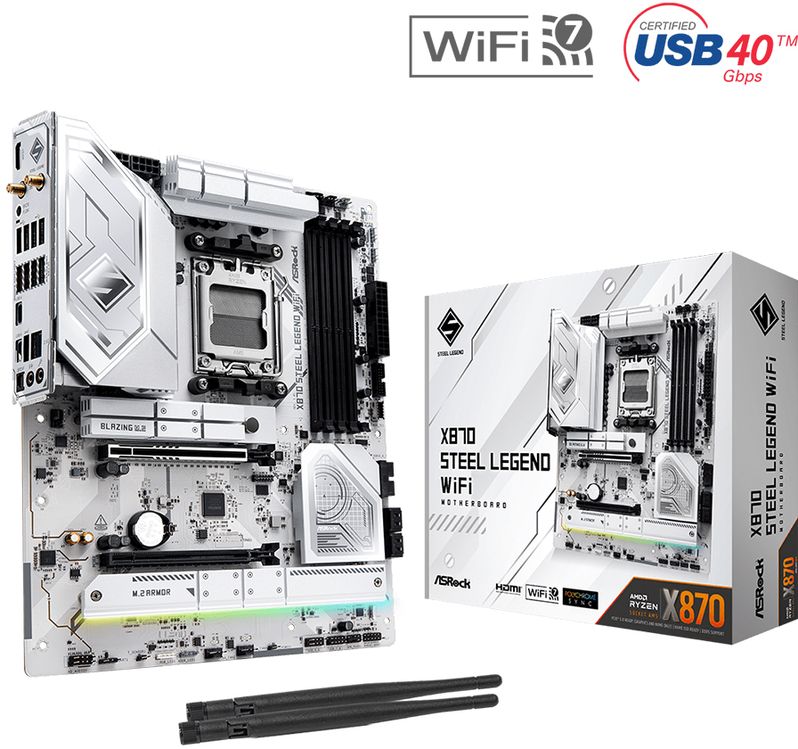 Picture of Picture of Motherboard ASRock X870 Steel Legend WiFi