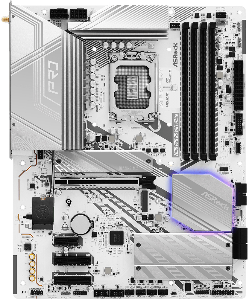 Picture of Picture of Motherboard ASRock Z890 Pro RS WiFi White