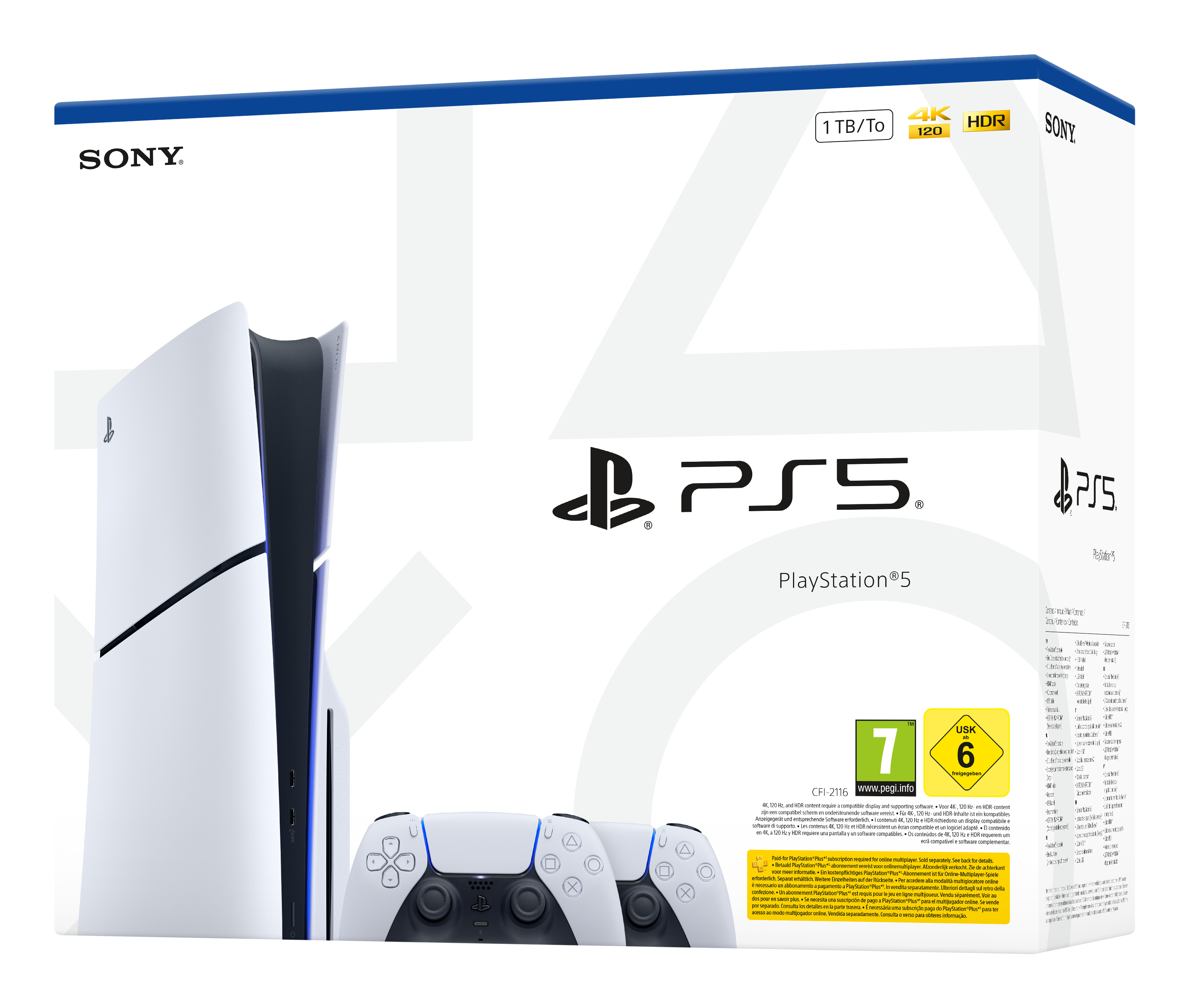 Sony - Consola Sony Playstation 5 Slim 1TB + Gamepad Dualsense