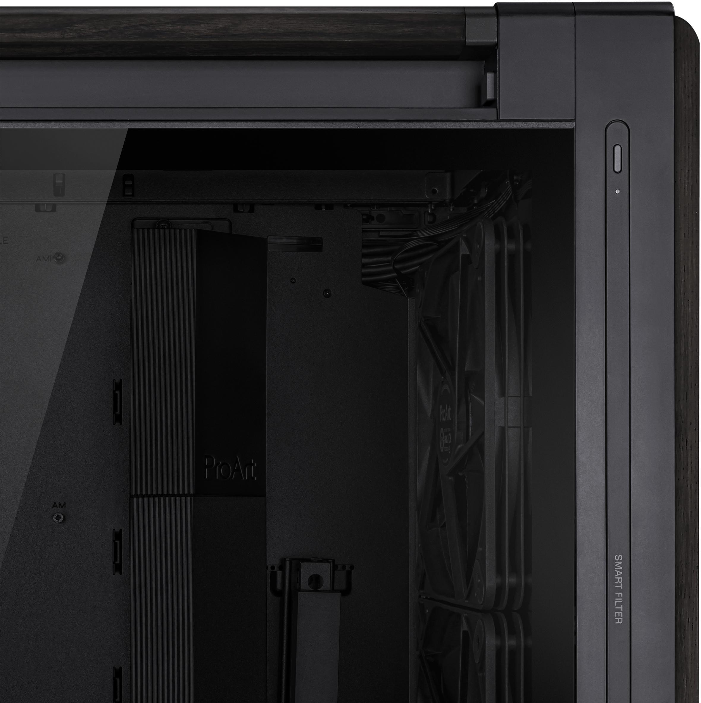 Asus - Caixa E-ATX Asus ProArt PA602 Wood Edition Preta