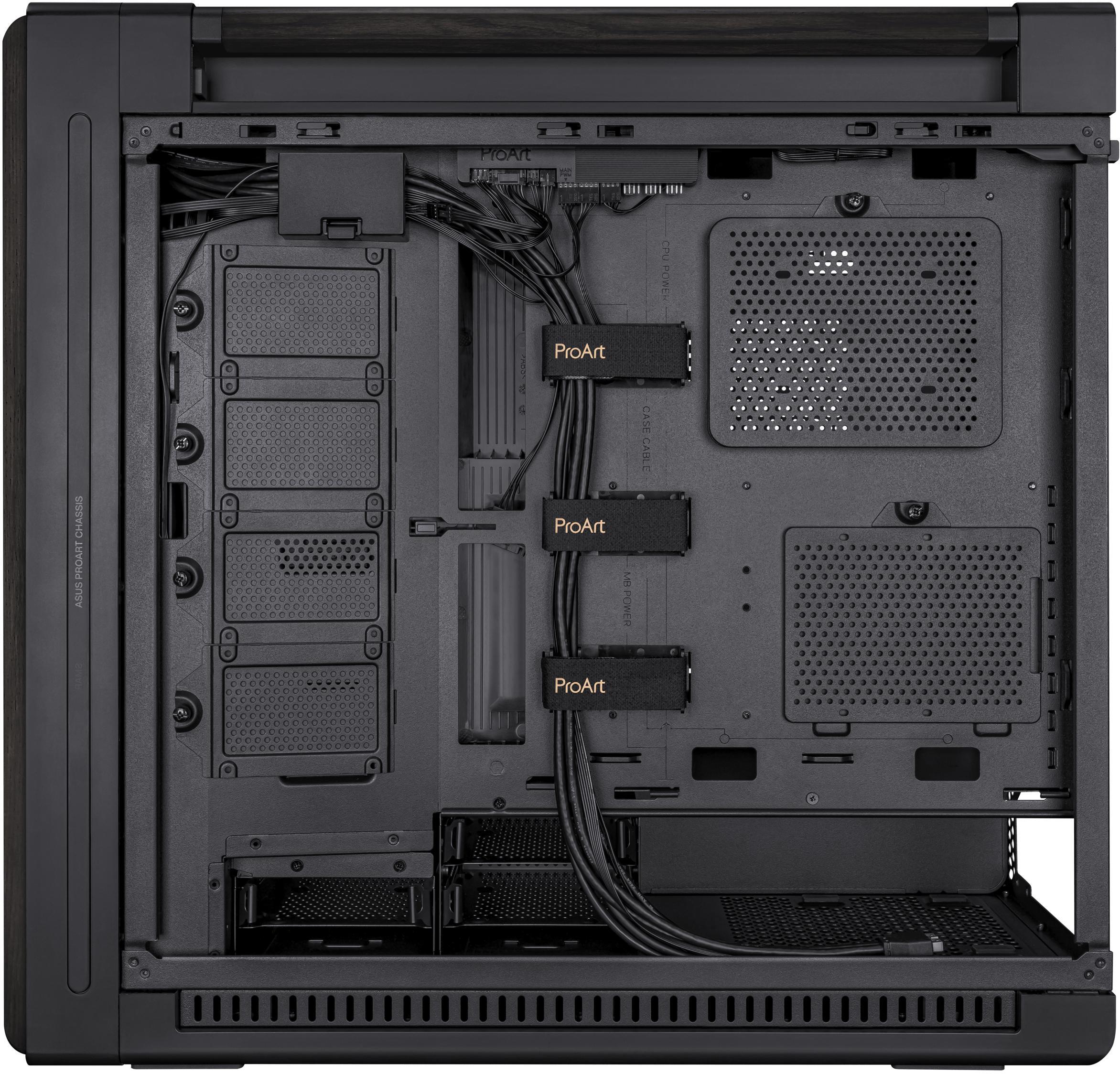 Asus - Caixa E-ATX Asus ProArt PA602 Wood Edition Preta