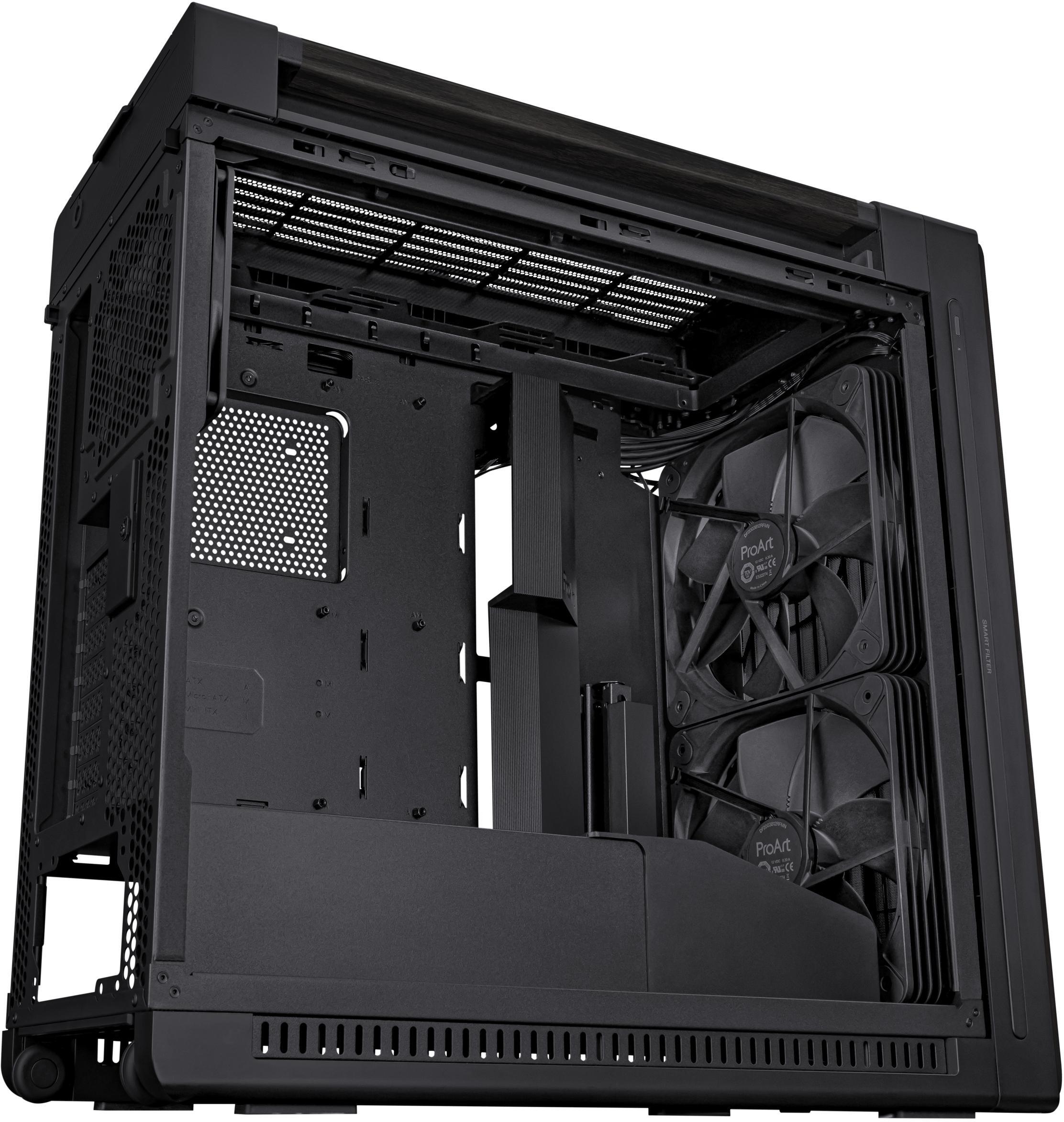 Asus - Caixa E-ATX Asus ProArt PA602 Wood Edition Preta