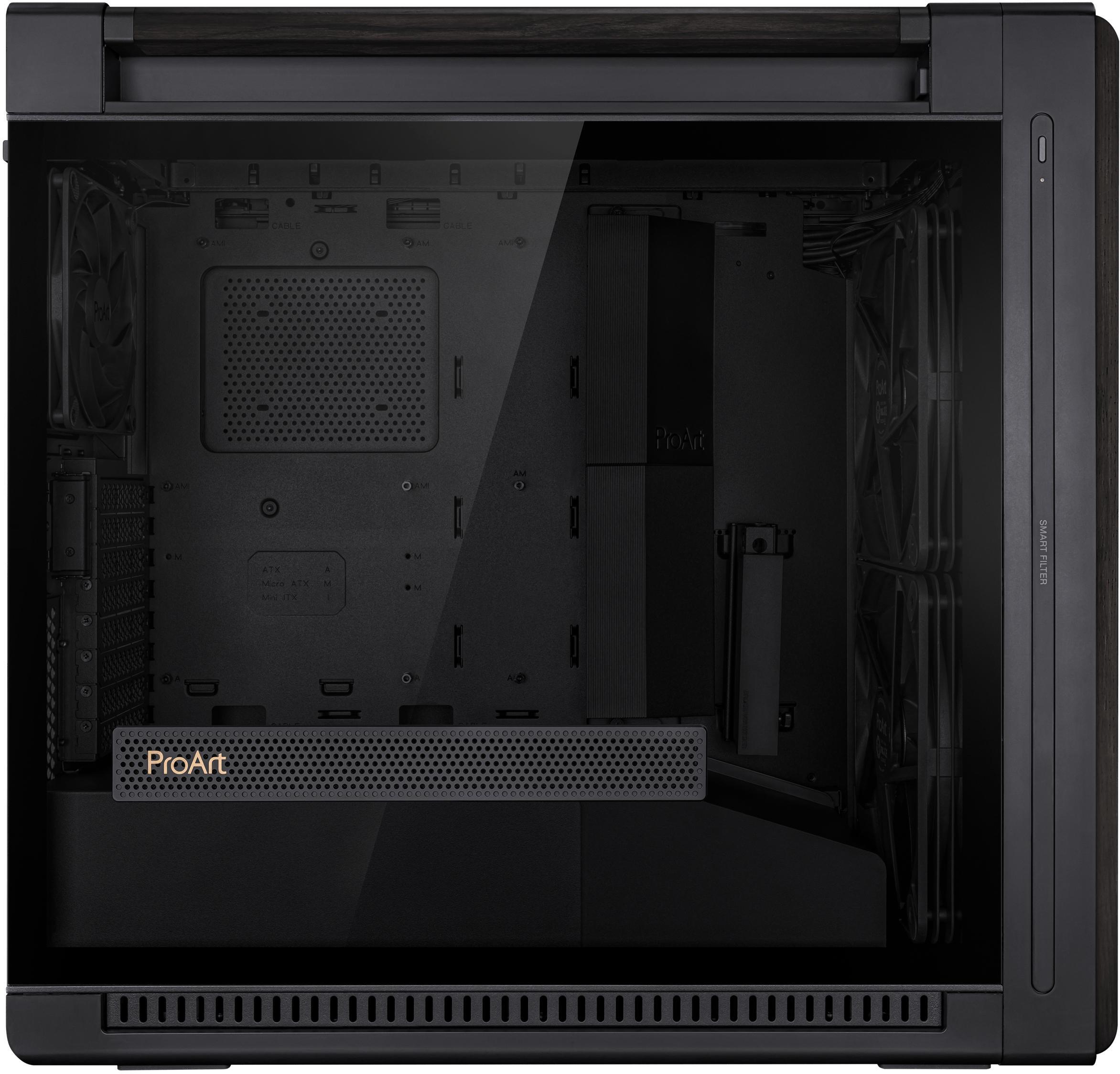 Asus - Caixa E-ATX Asus ProArt PA602 Wood Edition Preta