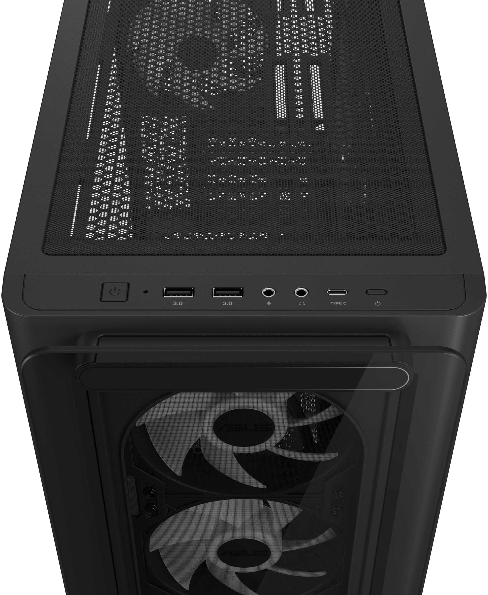 Asus - Caixa Micro-ATX Asus A23 Plus ARGB Preta