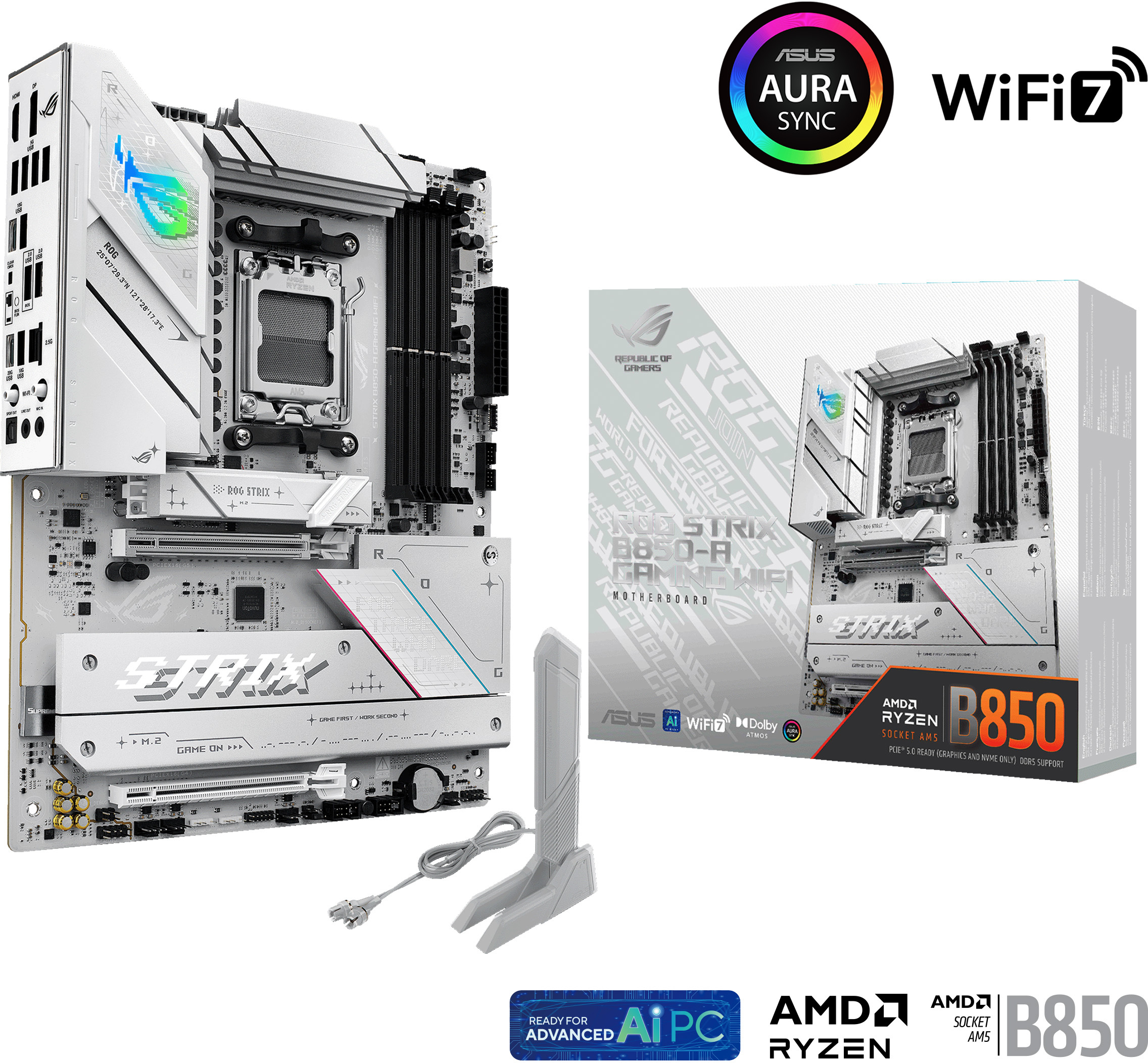 Asus - Motherboard Asus ROG Strix B850-A Gaming WiFi