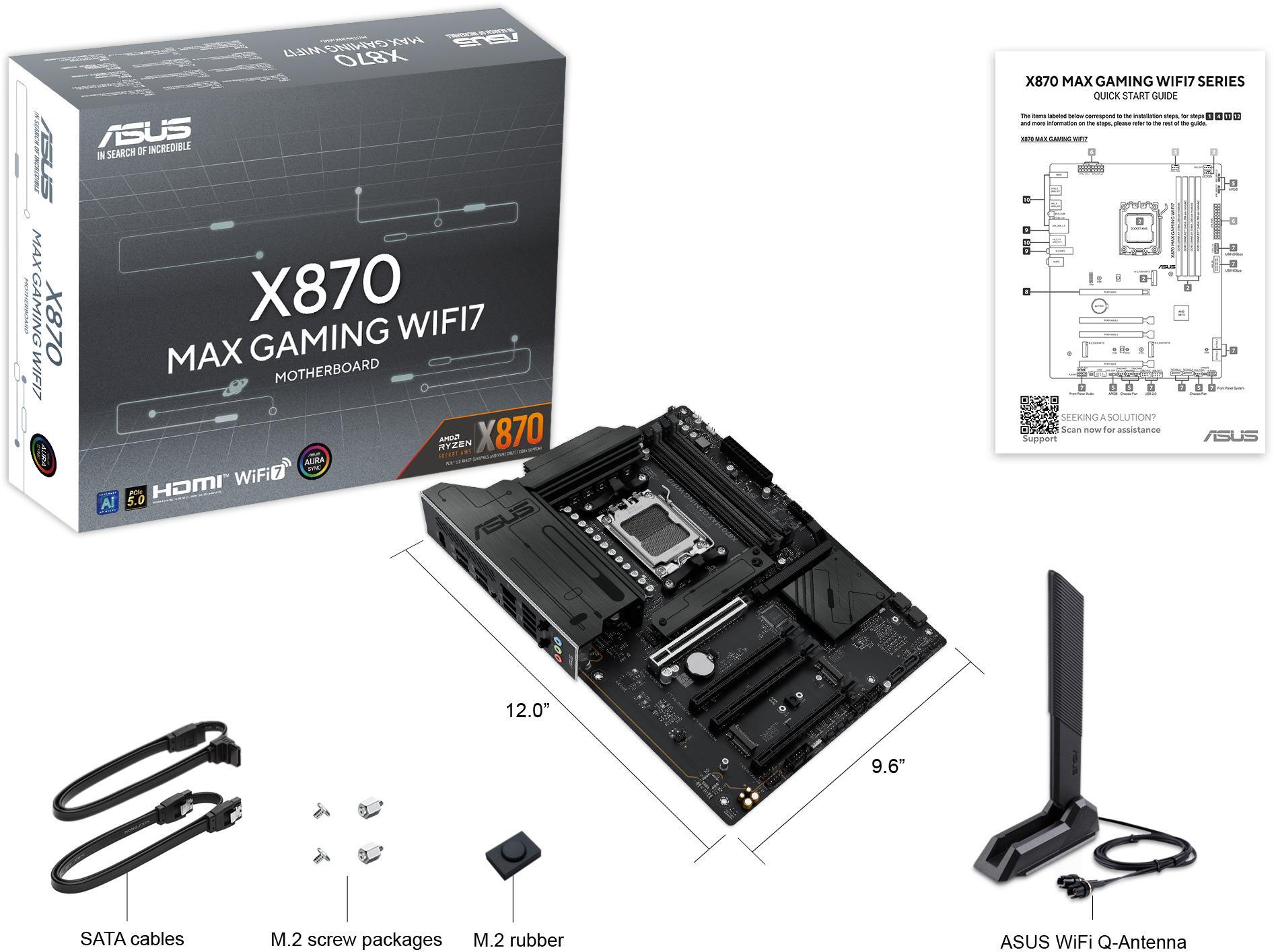 Asus - Motherboard Asus X870 MAX Gaming WiFi