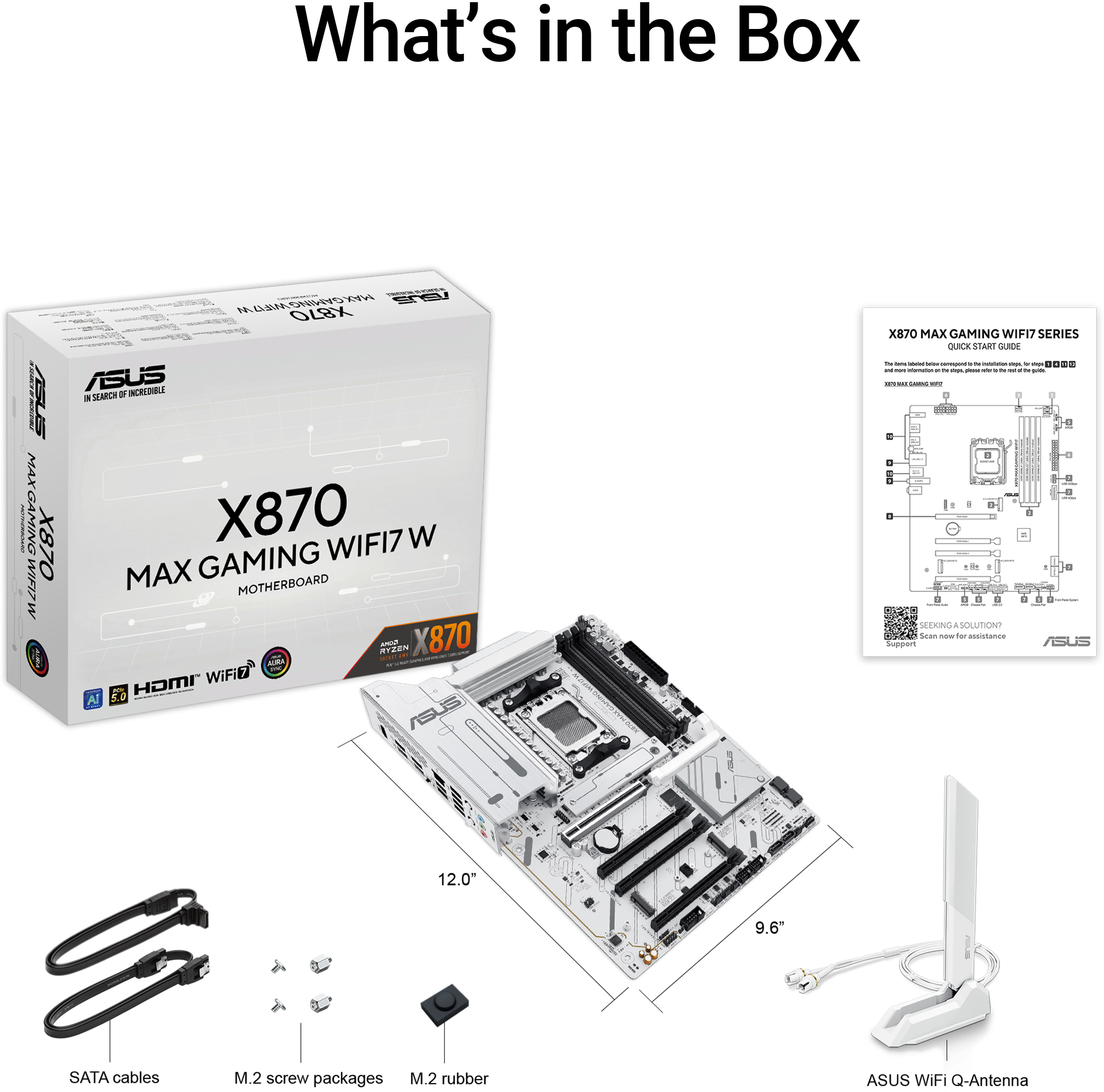 Asus - Motherboard Asus X870 MAX Gaming White WiFi