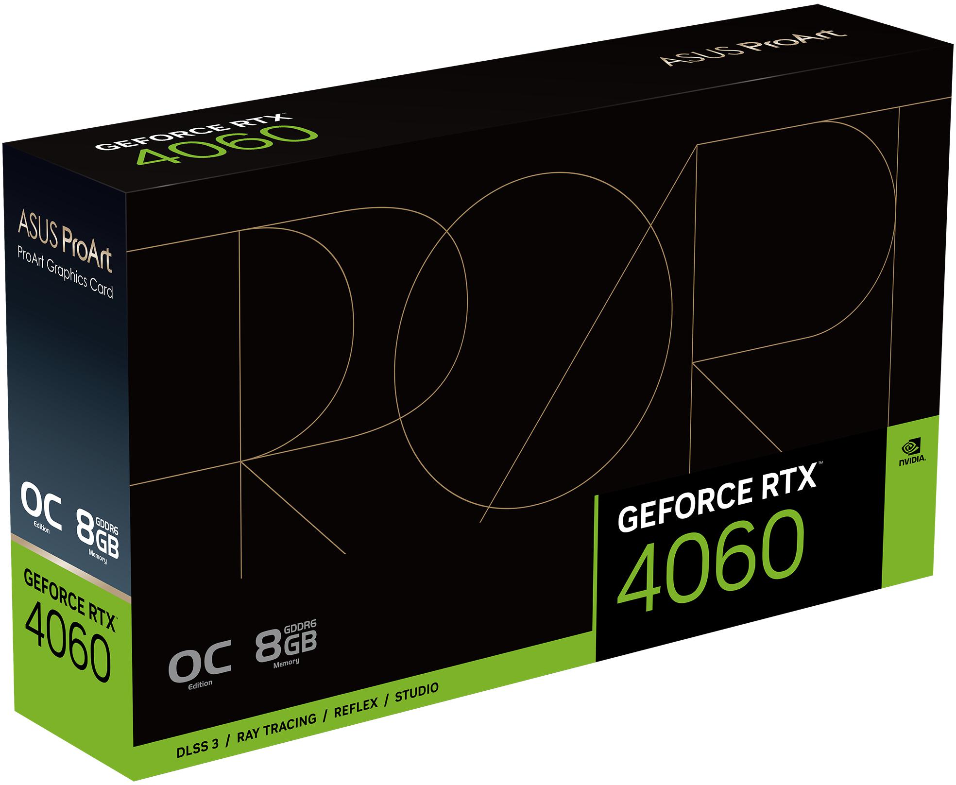 Asus - Gráfica Asus GeForce® RTX 4060 ProArt OC 8GB GDDR6 DLSS3
