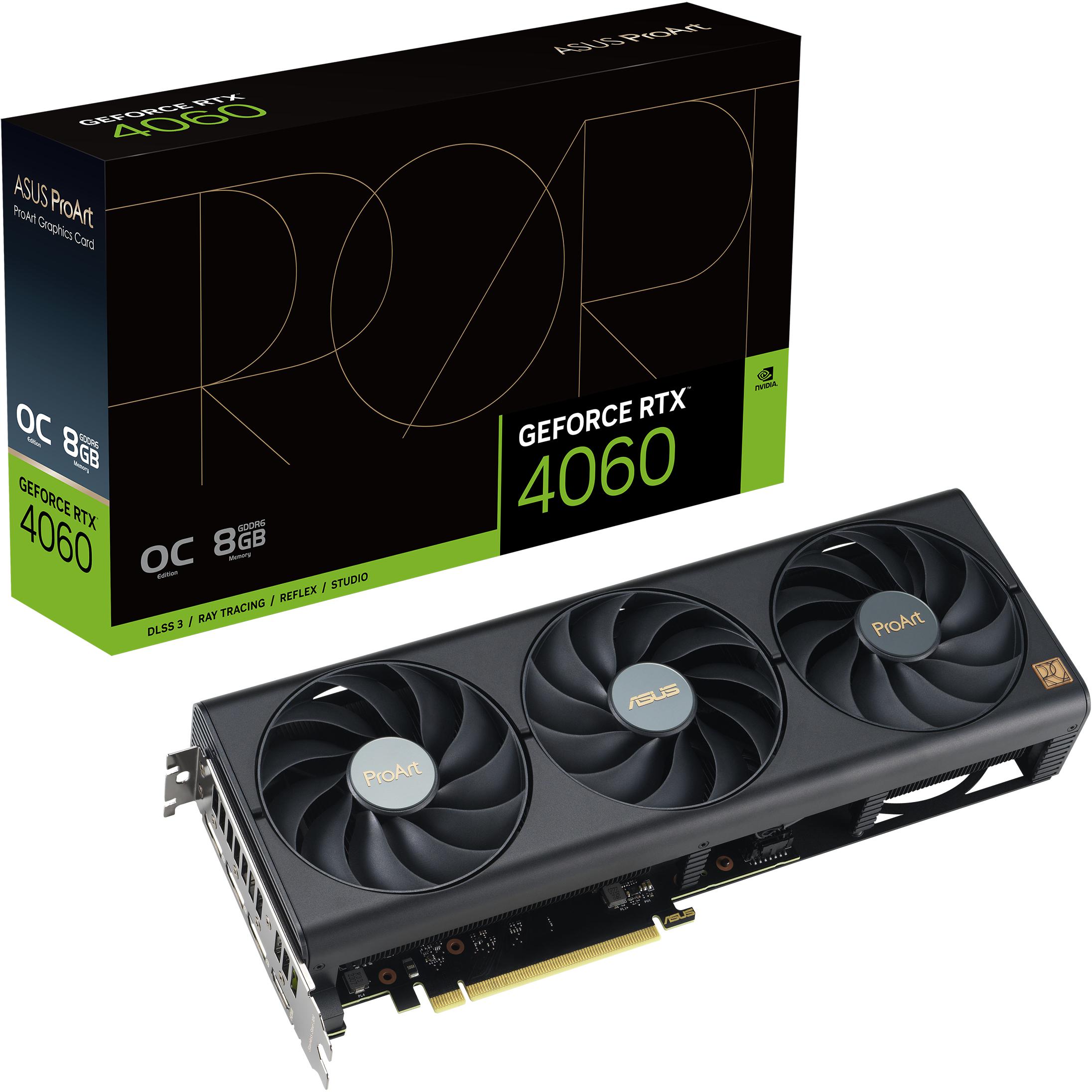 Asus - Gráfica Asus GeForce® RTX 4060 ProArt OC 8GB GDDR6 DLSS3