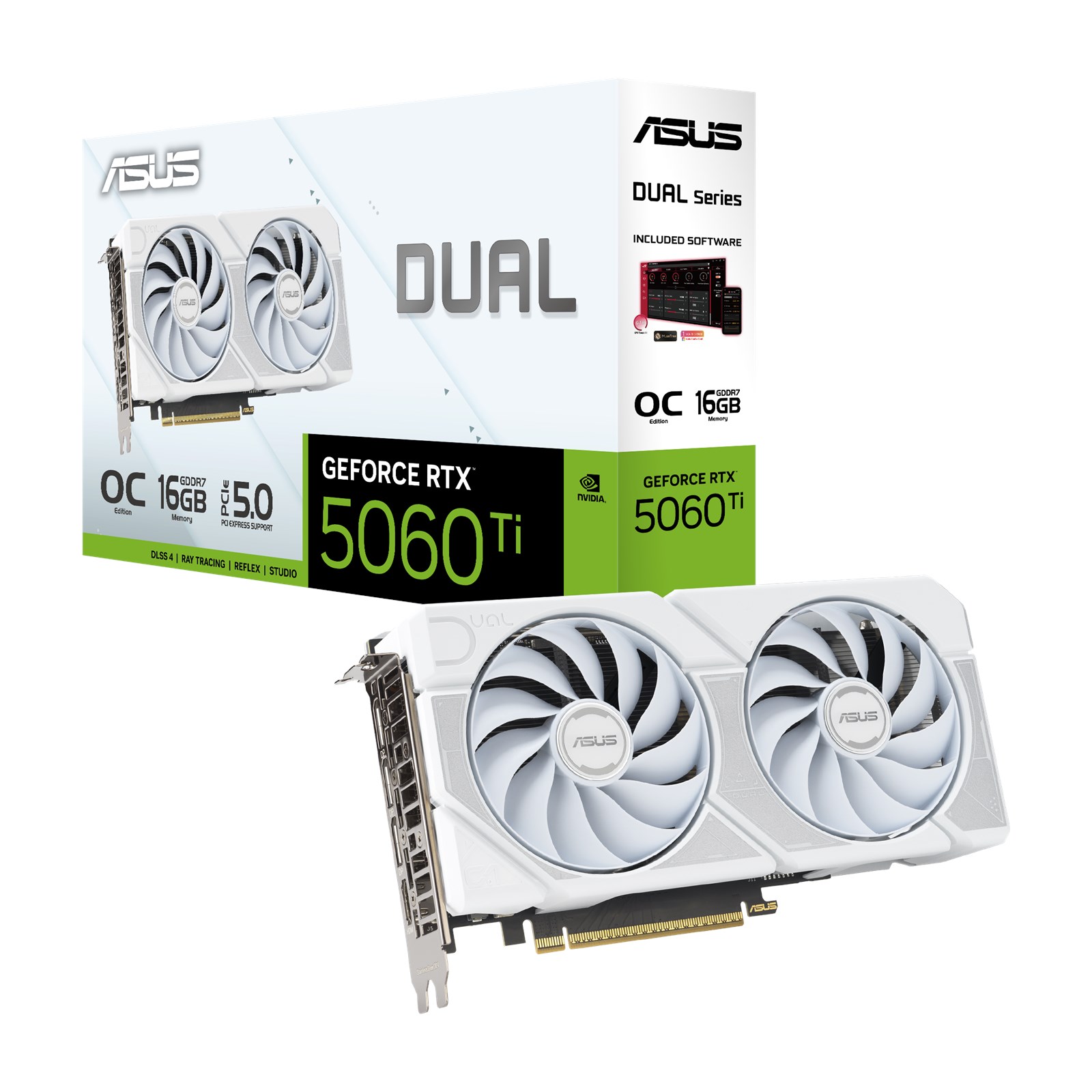Picture of Picture of Gráfica Asus GeForce® RTX 5060 Ti Dual White OC 16GB GDDR7 DLSS4