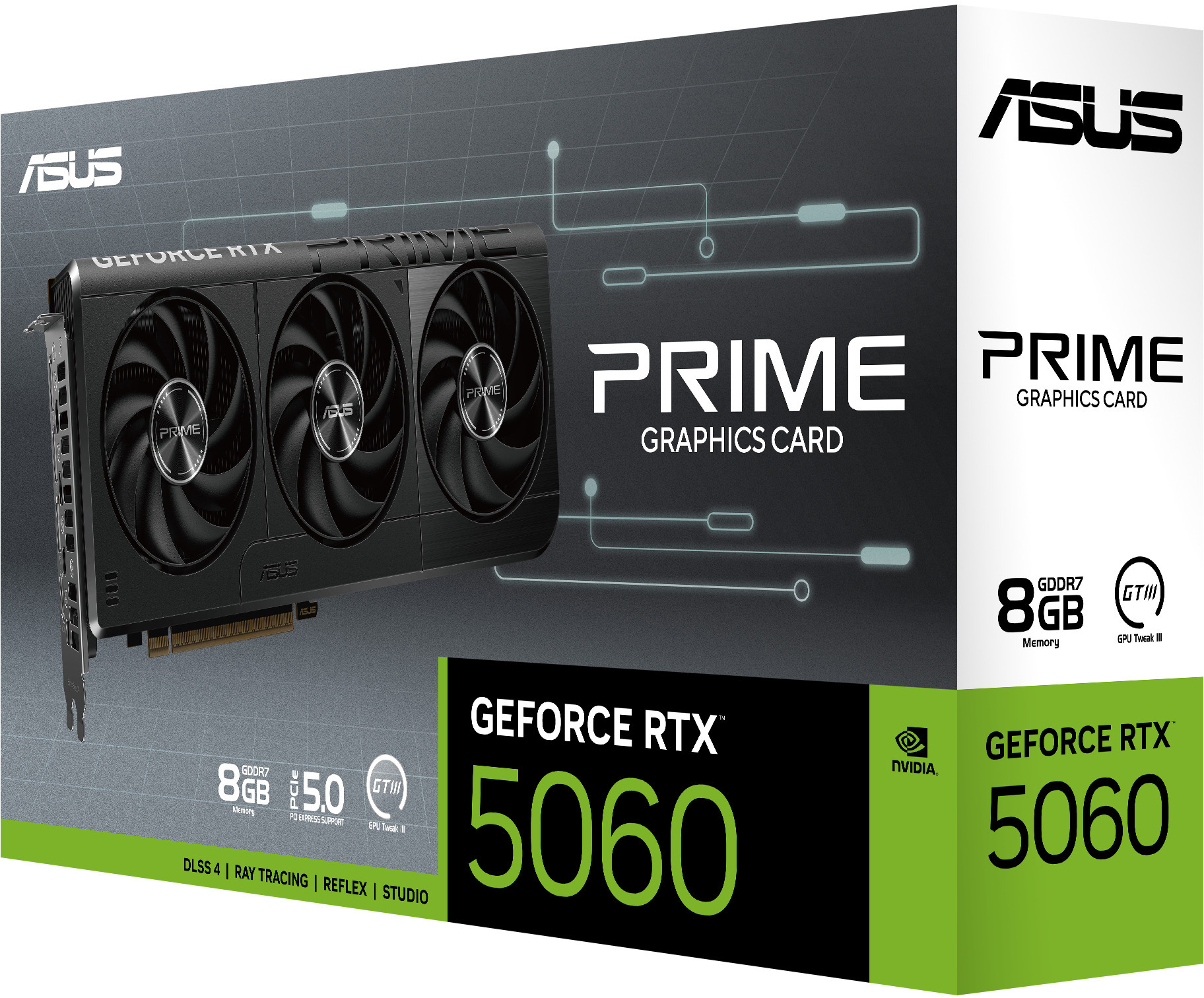 Asus - Gráfica Asus GeForce® RTX 5060 Prime 8GB GDDR7 DLSS4