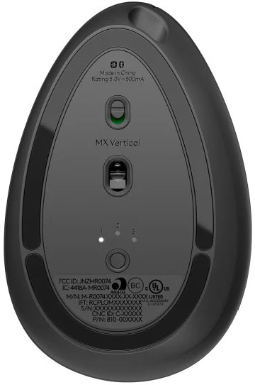 Logitech - Rato Óptico Logitech MX Vertical Advanced Ergonómico Wireless 4000DPI Preto