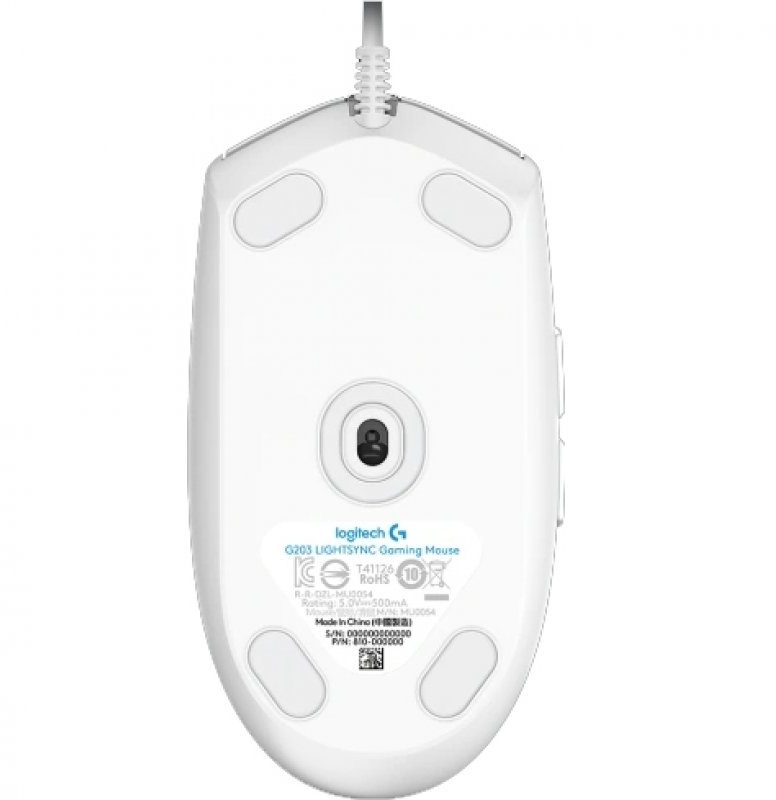 Logitech - Rato Gaming Logitech G Series G203 LightSync RGB 8000DPI Branco
