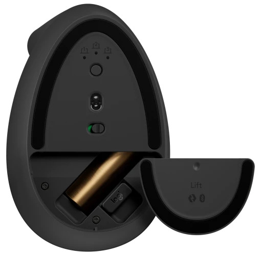 Logitech - Rato Laser Logitech Lift Vertical Ergonómico Wireless 4000DPI Graphite Mão Esquerda