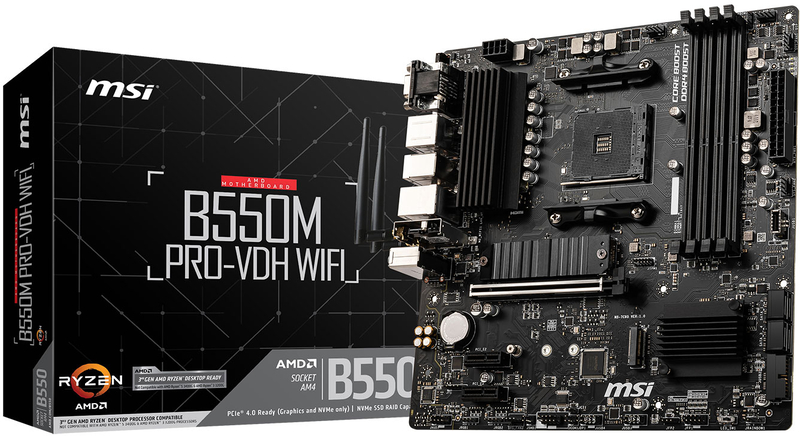 MSI - Motherboard MSI B550M PRO-VDH WIFI 