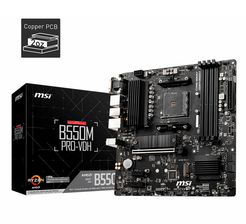 MSI - Motherboard MSI B550M PRO-VDH
