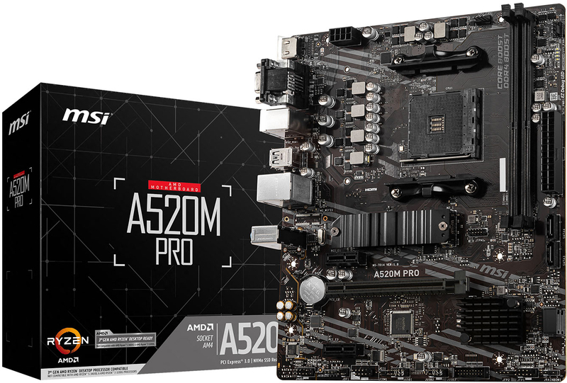 MSI - Motherboard MSI A520M PRO