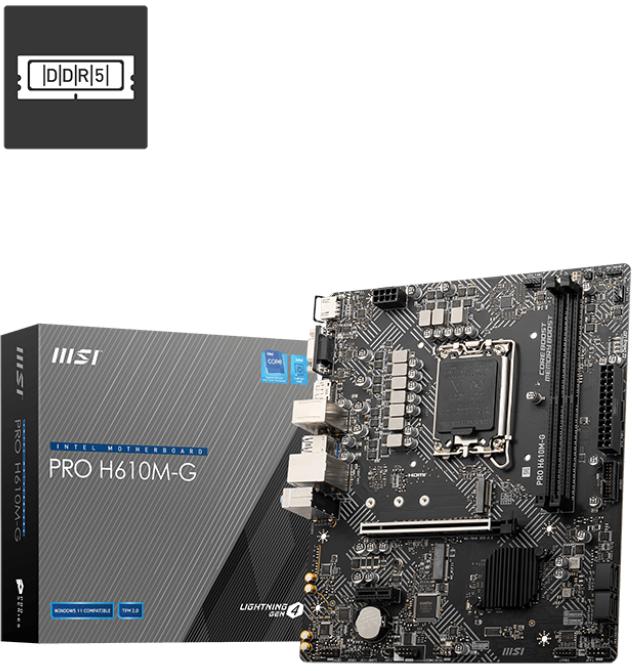 Picture of Picture of Motherboard MSI PRO H610M-G
