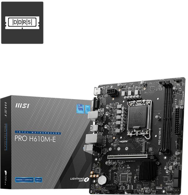 Picture of Picture of Motherboard MSI PRO H610M-E