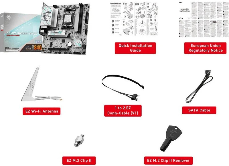 MSI - Motherboard MSI B840M GAMING PLUS WIFI6E