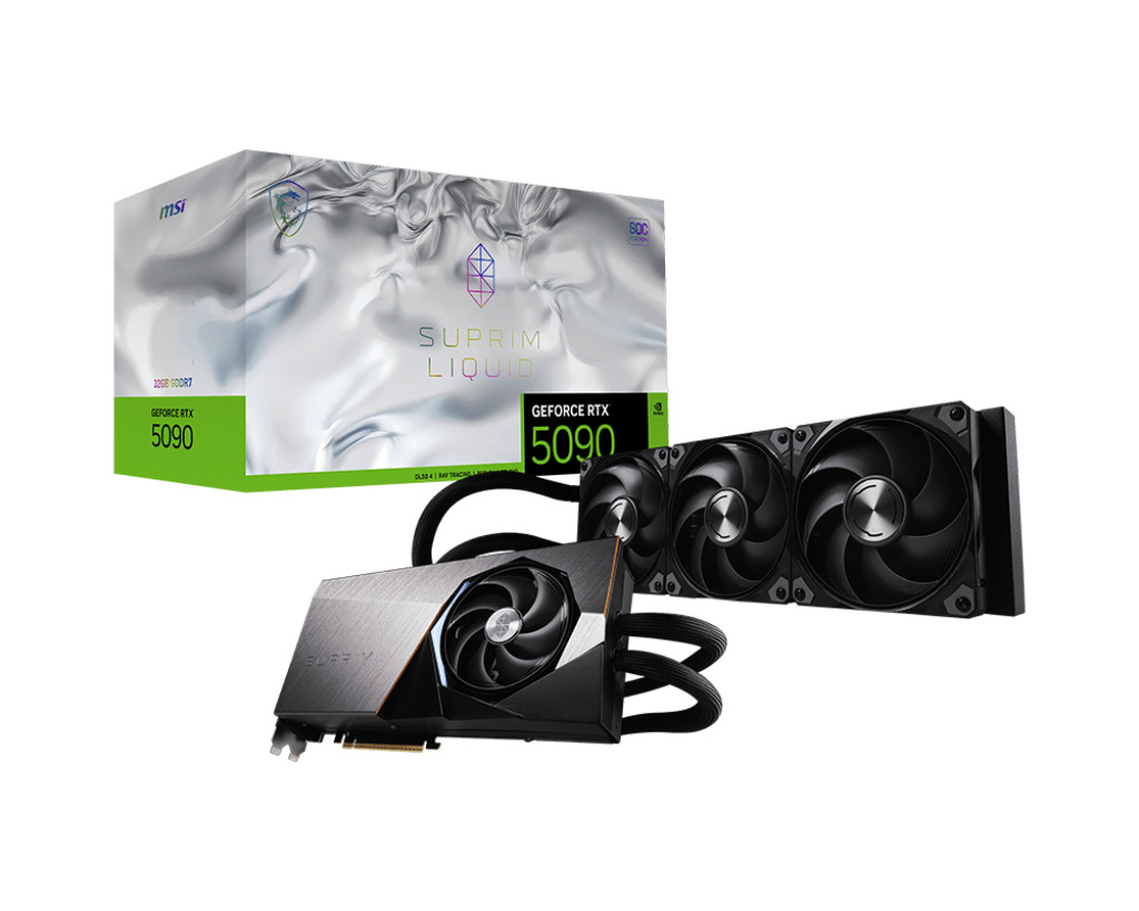 Picture of Picture of Gráfica MSI GeForce® RTX 5090 SUPRIM LIQUID SOC 32GB GDDR7 DLSS4