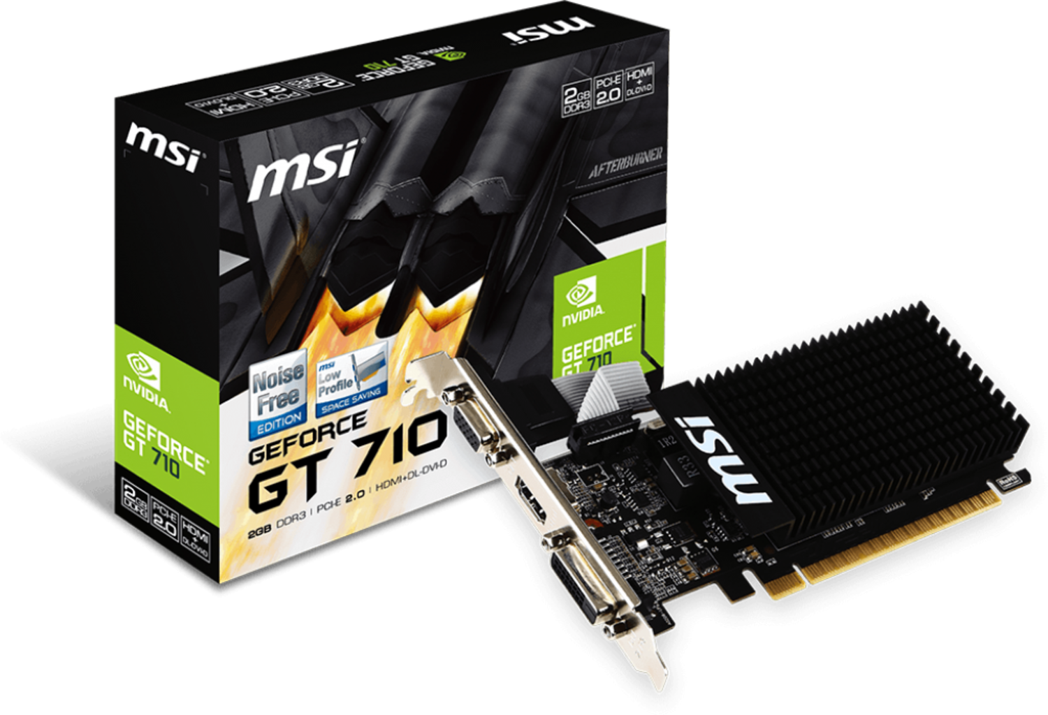 MSI - Gráfica MSI GeForce® GT 710 LP 2GB GDDR3