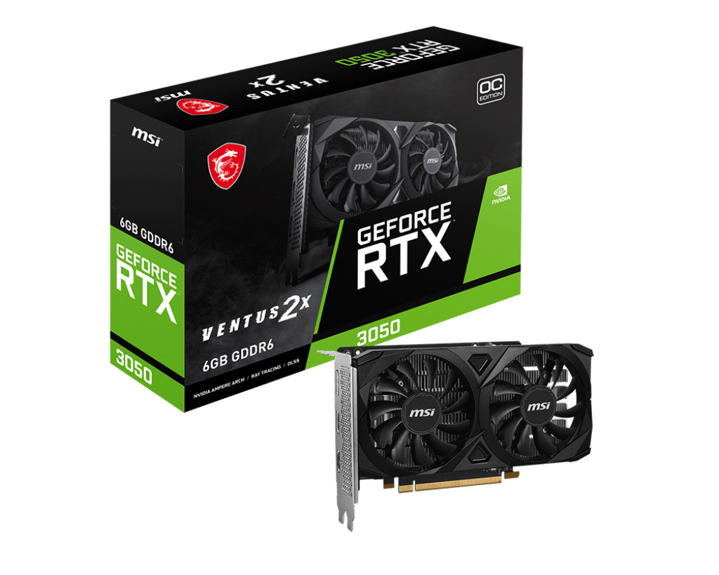 Picture of Picture of Gráfica MSI GeForce®️ RTX 3050 VENTUS 2X E OC 6GB GDDR6