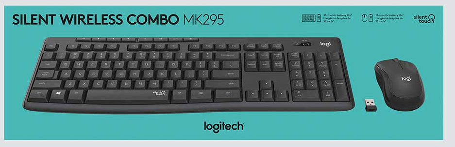 Logitech - Teclado + Rato Logitech MK295 Silent Wireless (PT)