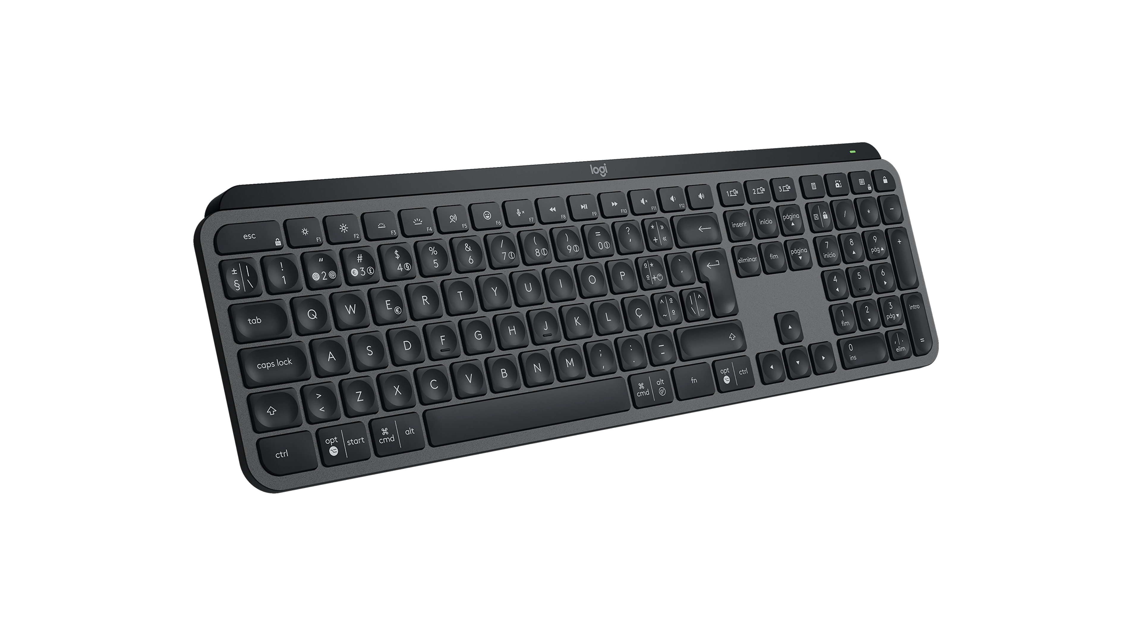 Logitech - Teclado Logitech MX Keys S Bluetooth (PT) Graphite