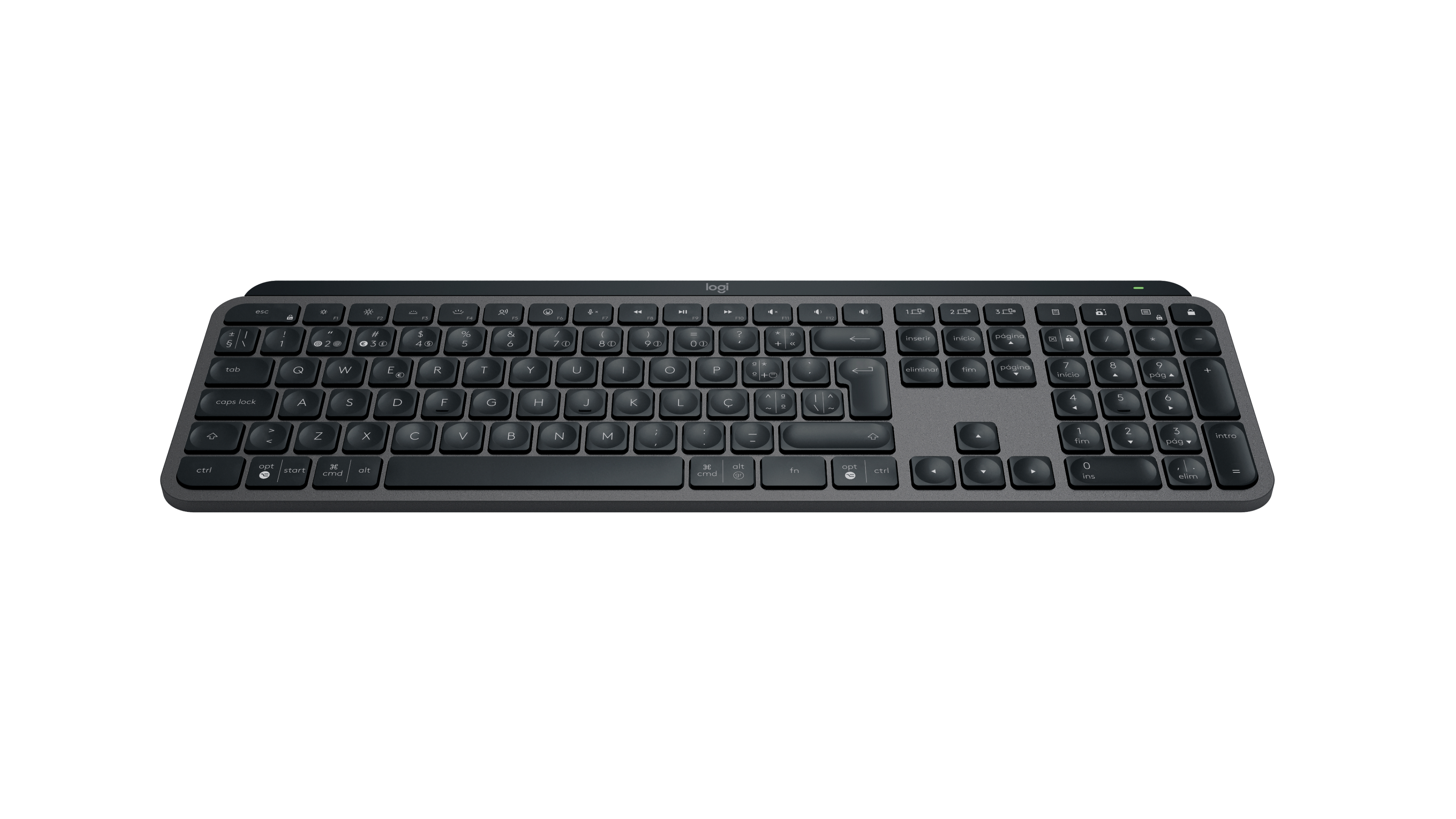 Logitech - Teclado Logitech MX Keys S Bluetooth (PT) Graphite
