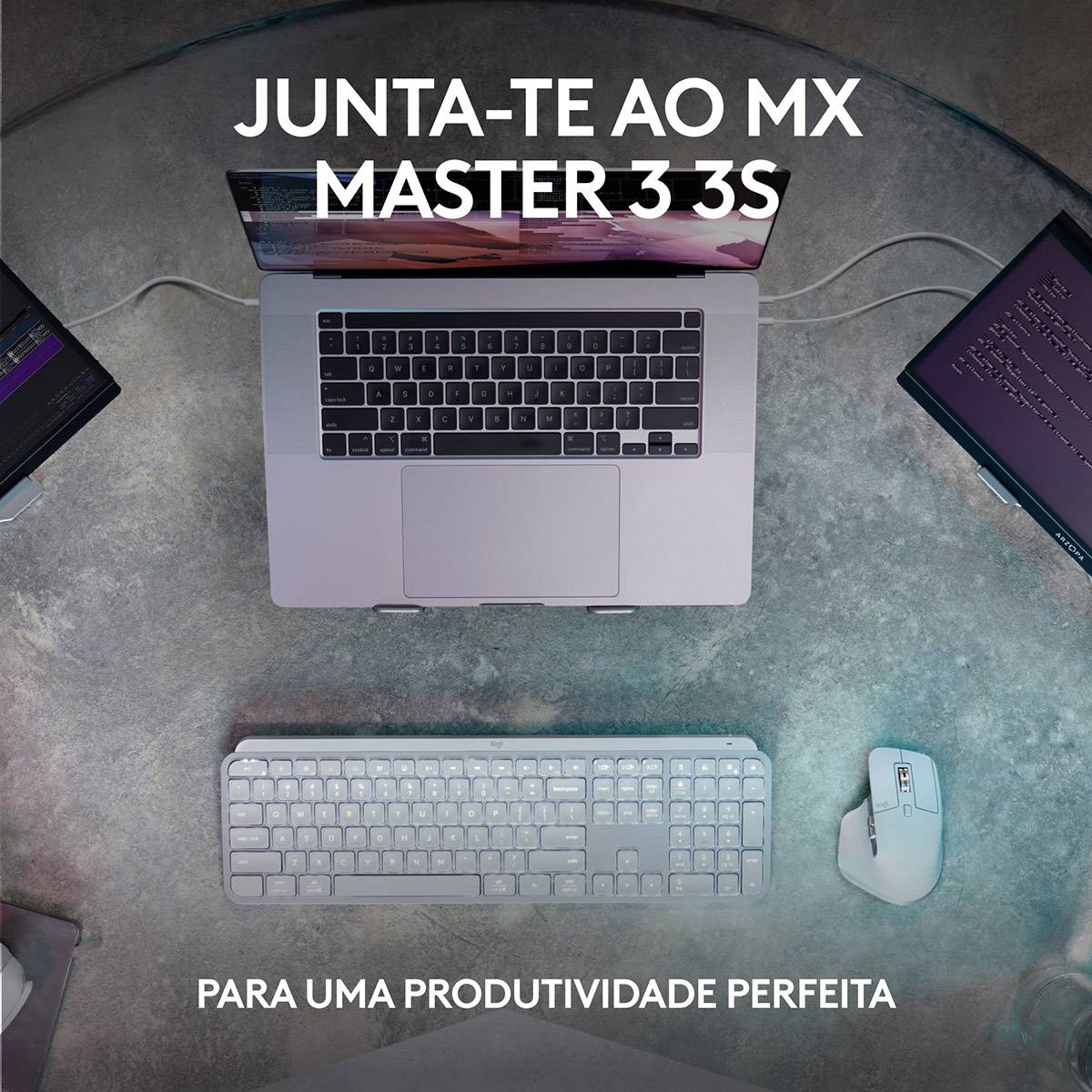 Logitech - Teclado Logitech MX Keys S Bluetooth (PT) Graphite