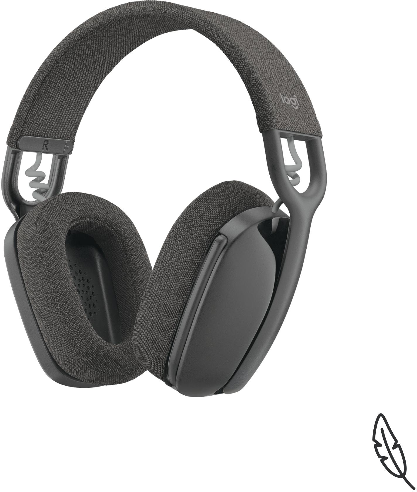 Logitech - Headset Logitech ZONE Vibe 100 Bluetooth Preto