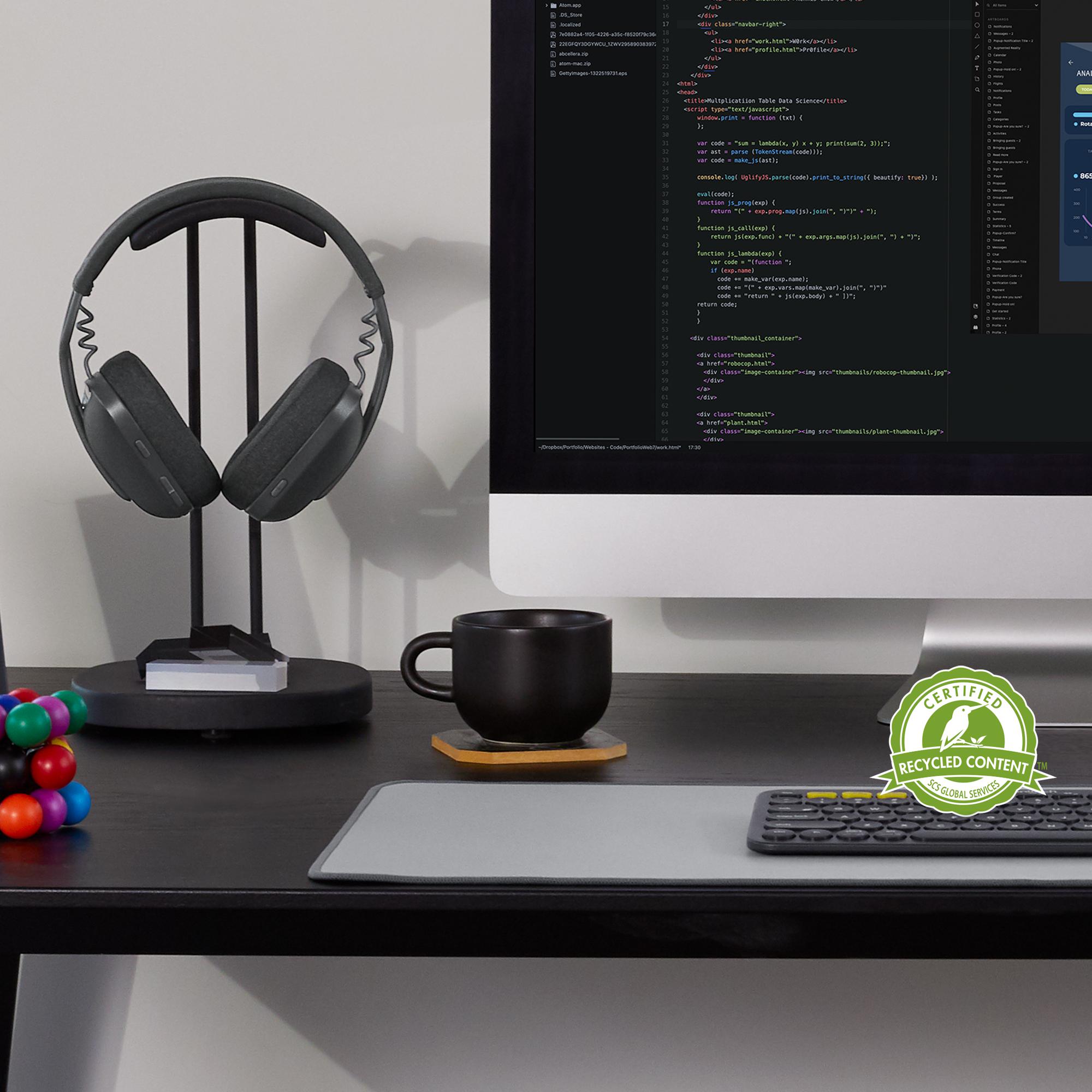 Logitech - Headset Logitech ZONE Vibe 100 Bluetooth Preto