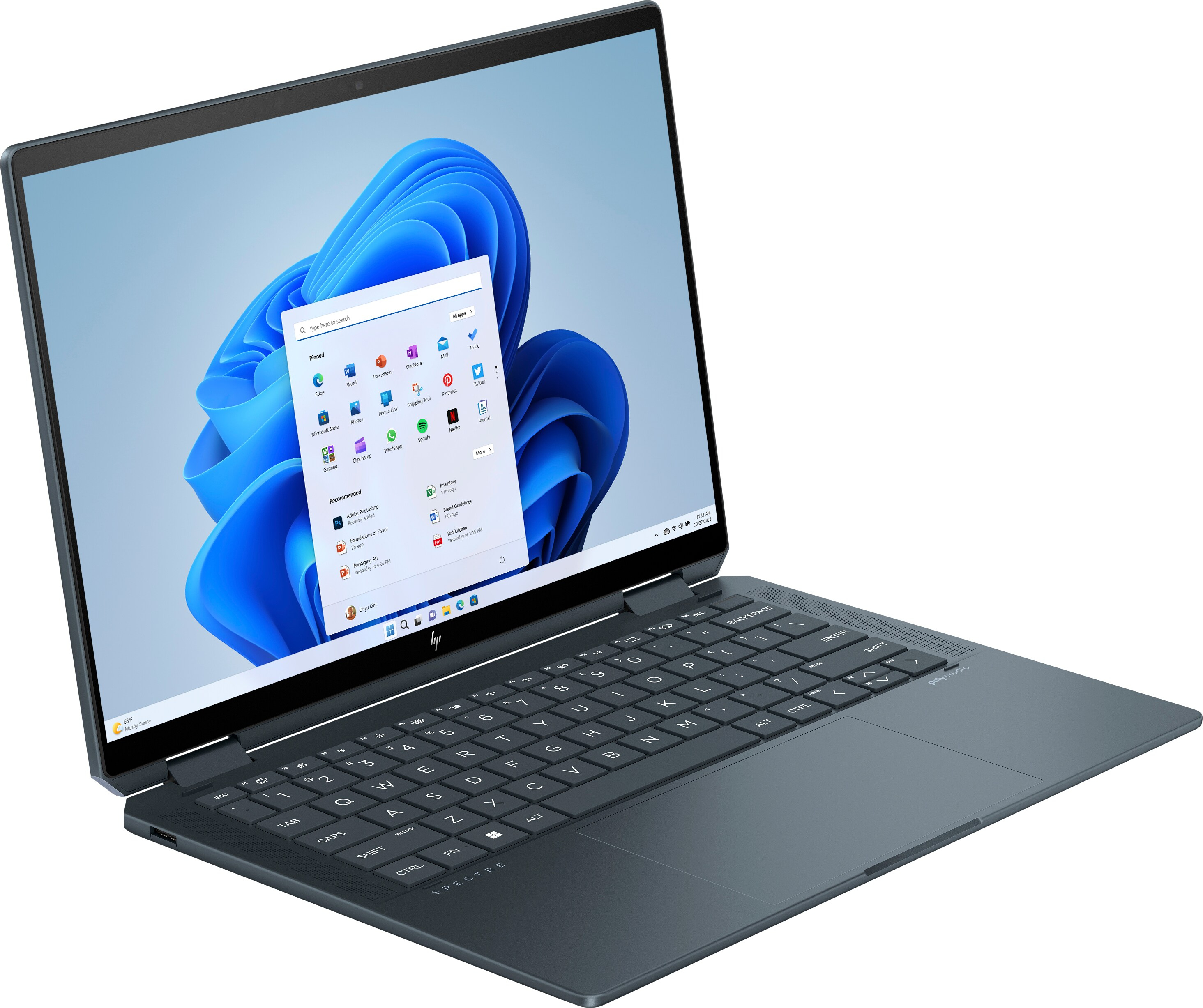 HP - Portátil HP Spectre X360 2-in-1 14-eu0003np 14" Ultra 7-155H 16GB DDR5 1TB Intel Arc 2.8K OLED Touch W11