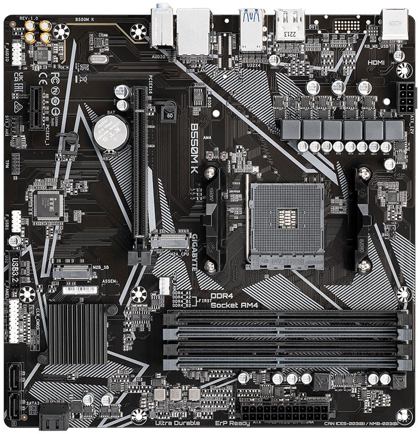 Gigabyte - Motherboard Gigabyte B550M K