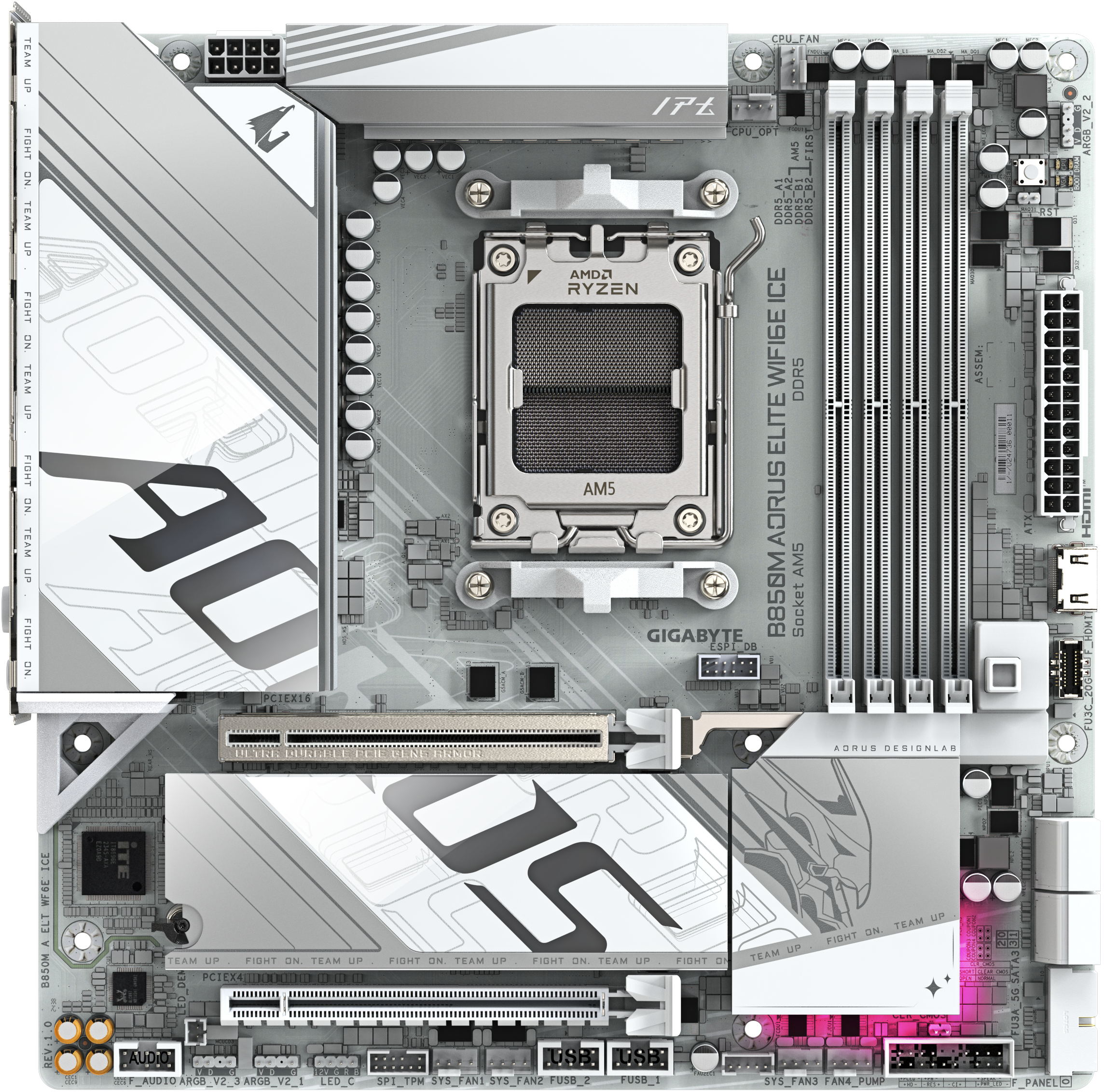 Picture of Picture of Motherboard Gigabyte B850M A ELT WF6E ICE