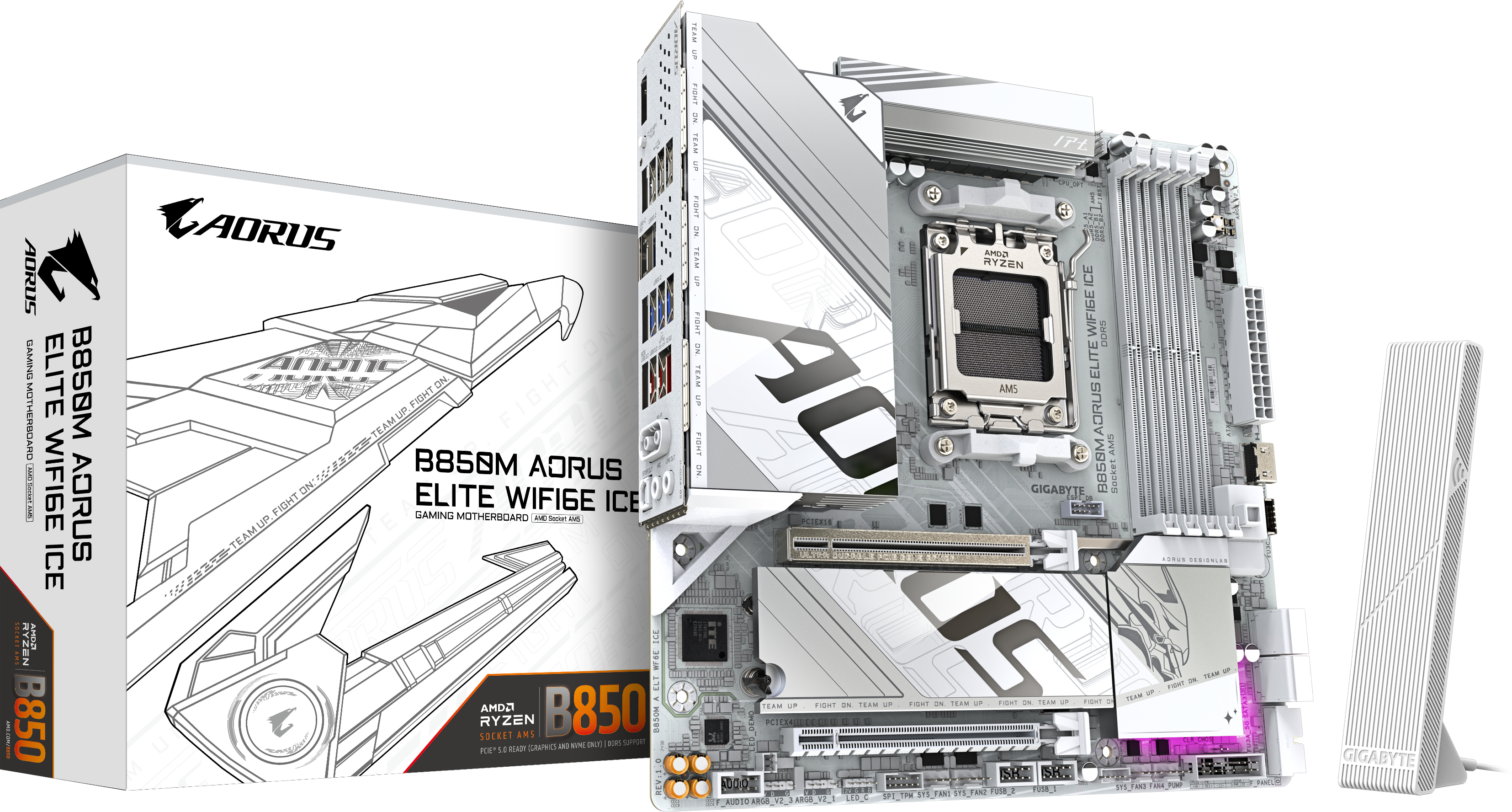 Picture of Picture of Motherboard Gigabyte B850M A ELT WF6E ICE