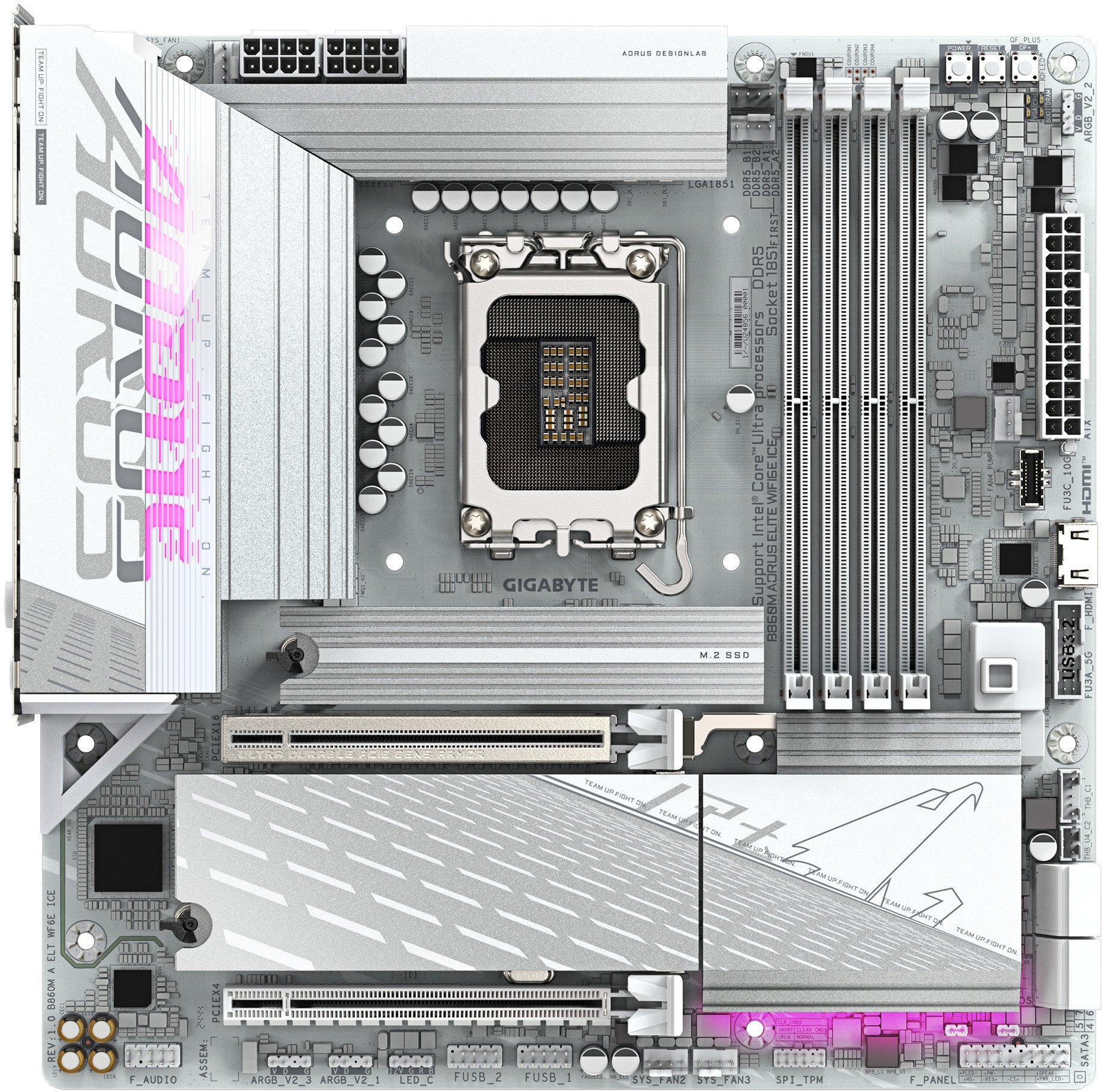 Picture of Picture of Motherboard Gigabyte B860M A ELT WF6E ICE