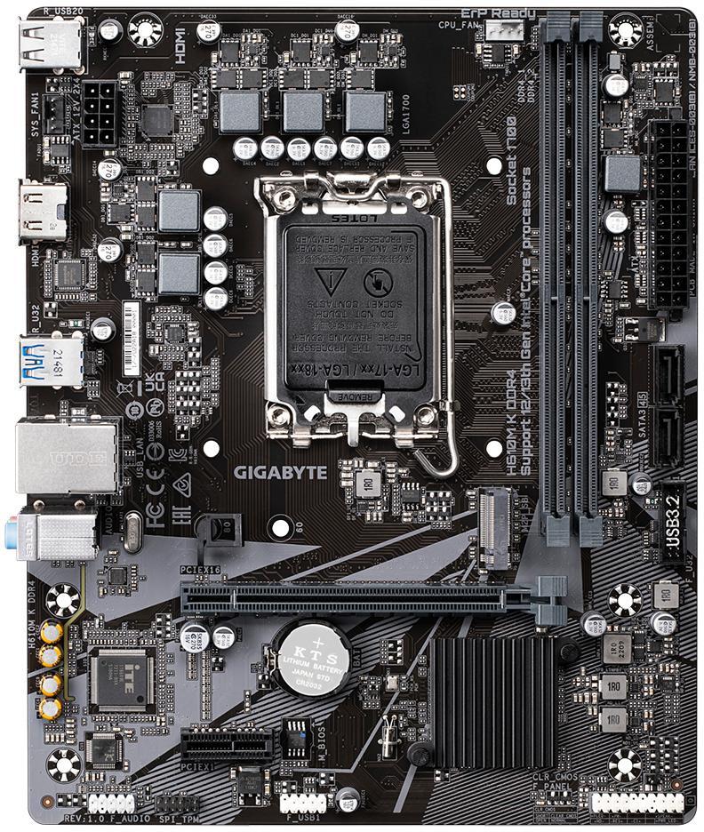 Picture of Picture of Motherboard Gigabyte H610M K DDR4