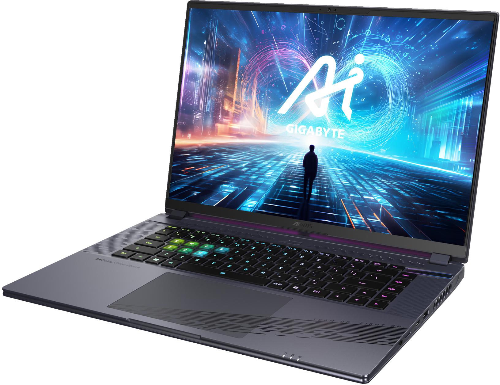 Gigabyte - Portátil Gigabyte AORUS 16X ASG-53PTC54SH 16" i7-14650HX 16GB DDR5 1TB RTX 4070 QHD 165Hz W11