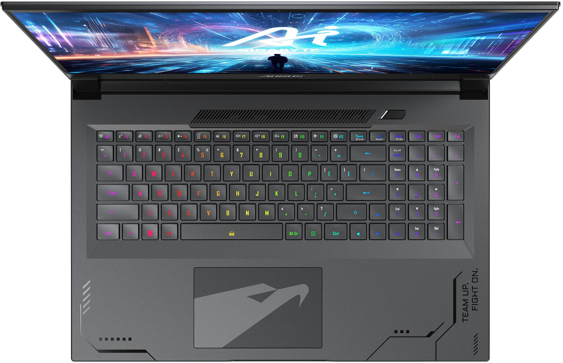 Gigabyte - Portátil Gigabyte AORUS 17X AXG-64PT665SH 17" i9-14900HX 32GB DDR5 2x1TB RTX 4080 QHD 240Hz W11