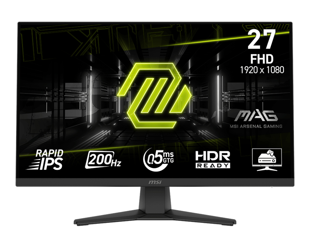 MSI - Monitor MSI 27" MAG 272F IPS FHD 200Hz 0.5ms FreeSync Premium