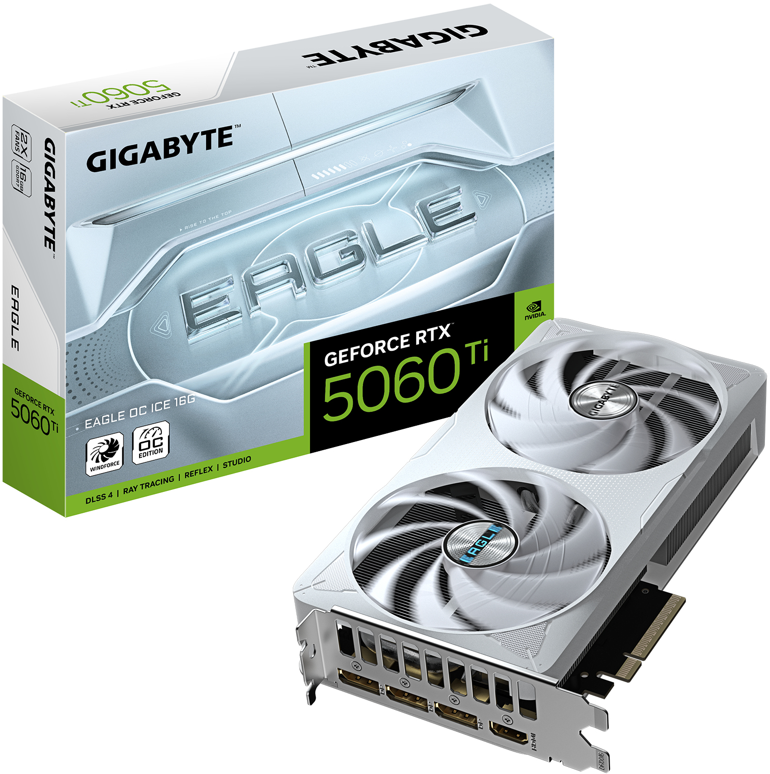 Picture of Picture of Gráfica Gigabyte GeForce® RTX 5060 Ti Eagle OC Ice 16GB GDDR7 DLSS4