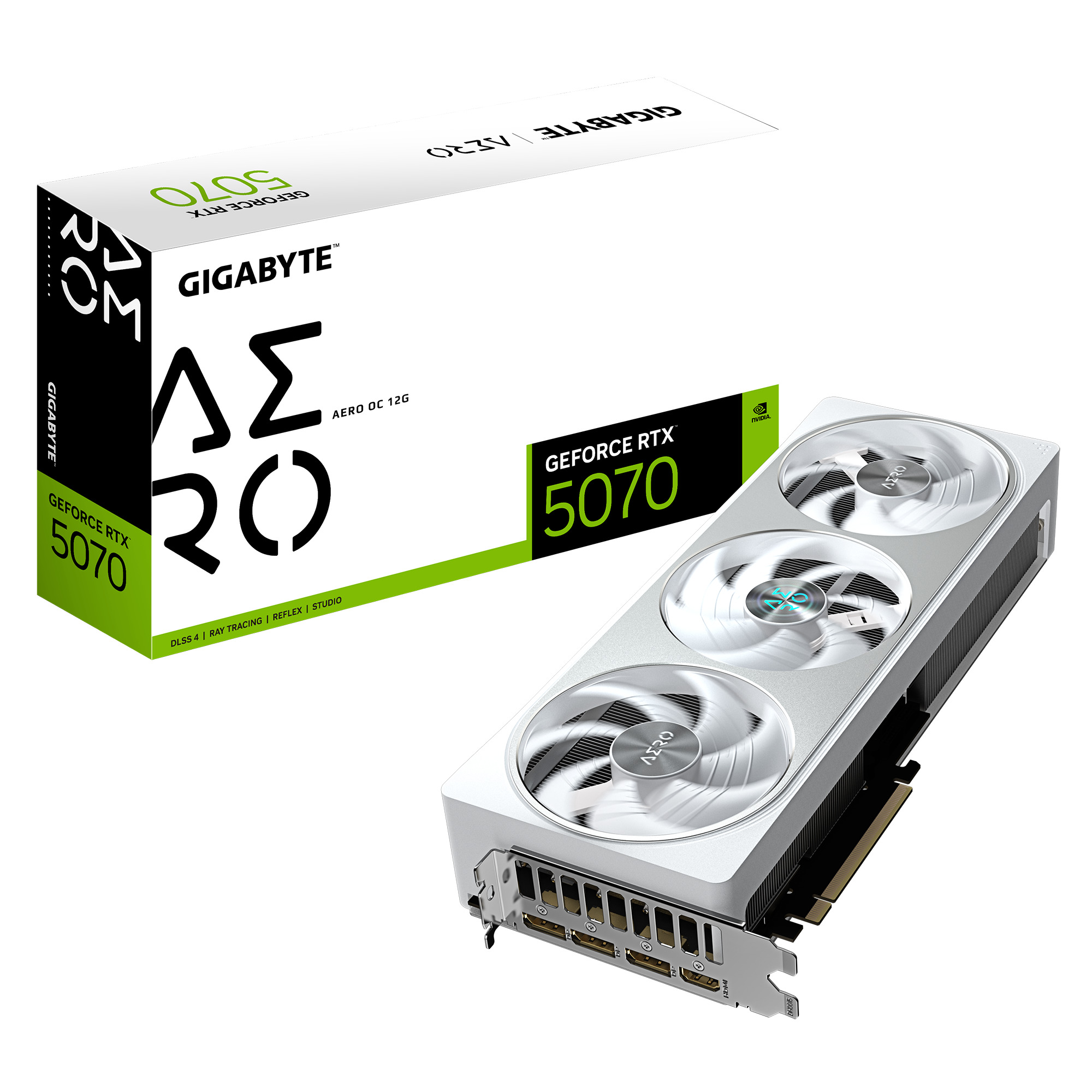 Picture of Picture of Gráfica Gigabyte GeForce® RTX 5070 Aero OC 12GB GDDR7 DLSS4