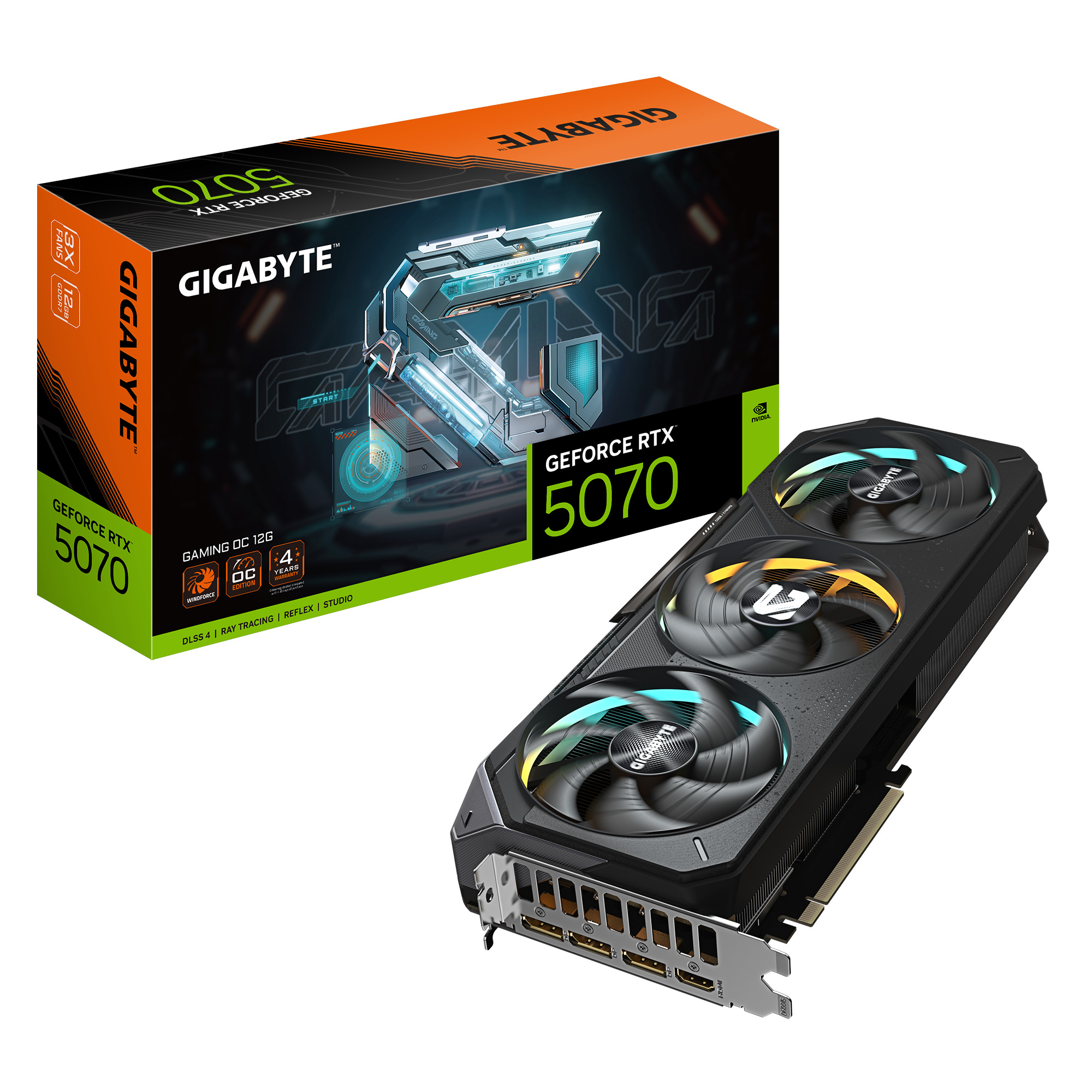Picture of Picture of Gráfica Gigabyte GeForce® RTX 5070 Eagle OC 12GB GDDR7 DLSS4