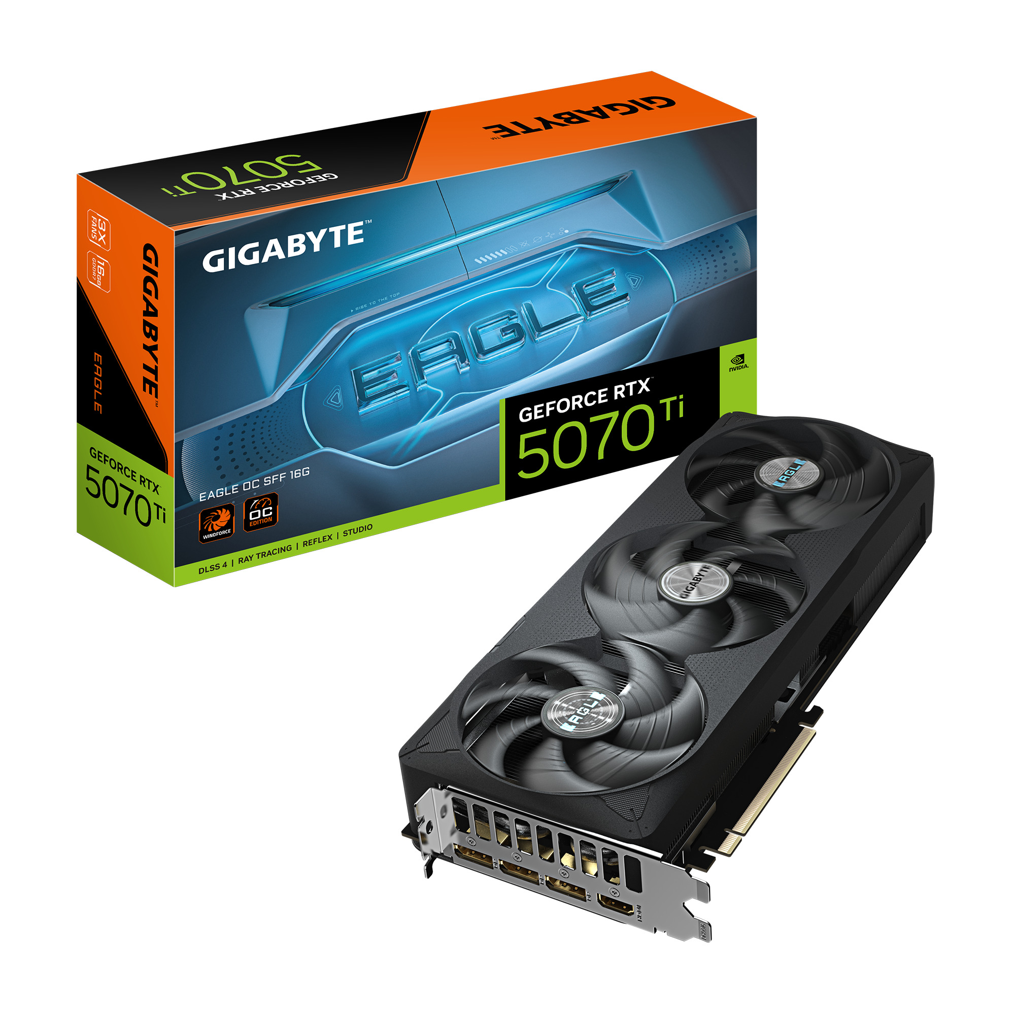 Picture of Picture of Gráfica Gigabyte GeForce® RTX 5070 Ti Eagle OC SFF 16GB GDDR7 DLSS4