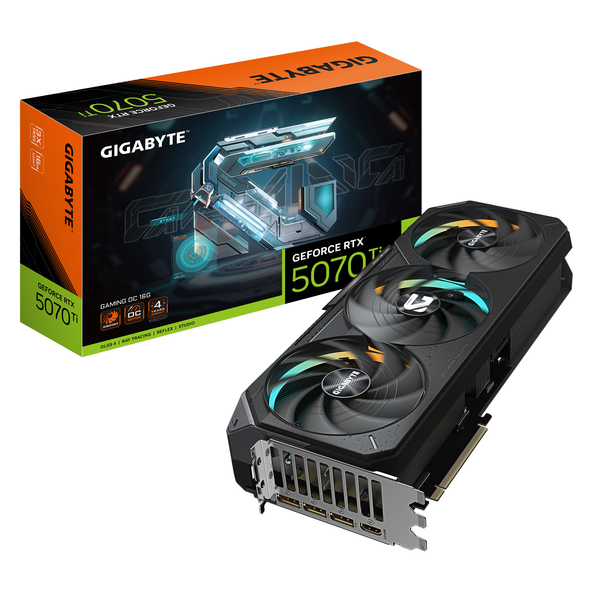 Picture of Picture of Gráfica Gigabyte GeForce® RTX 5070 Ti Gaming OC 16GB GDDR7 DLSS4