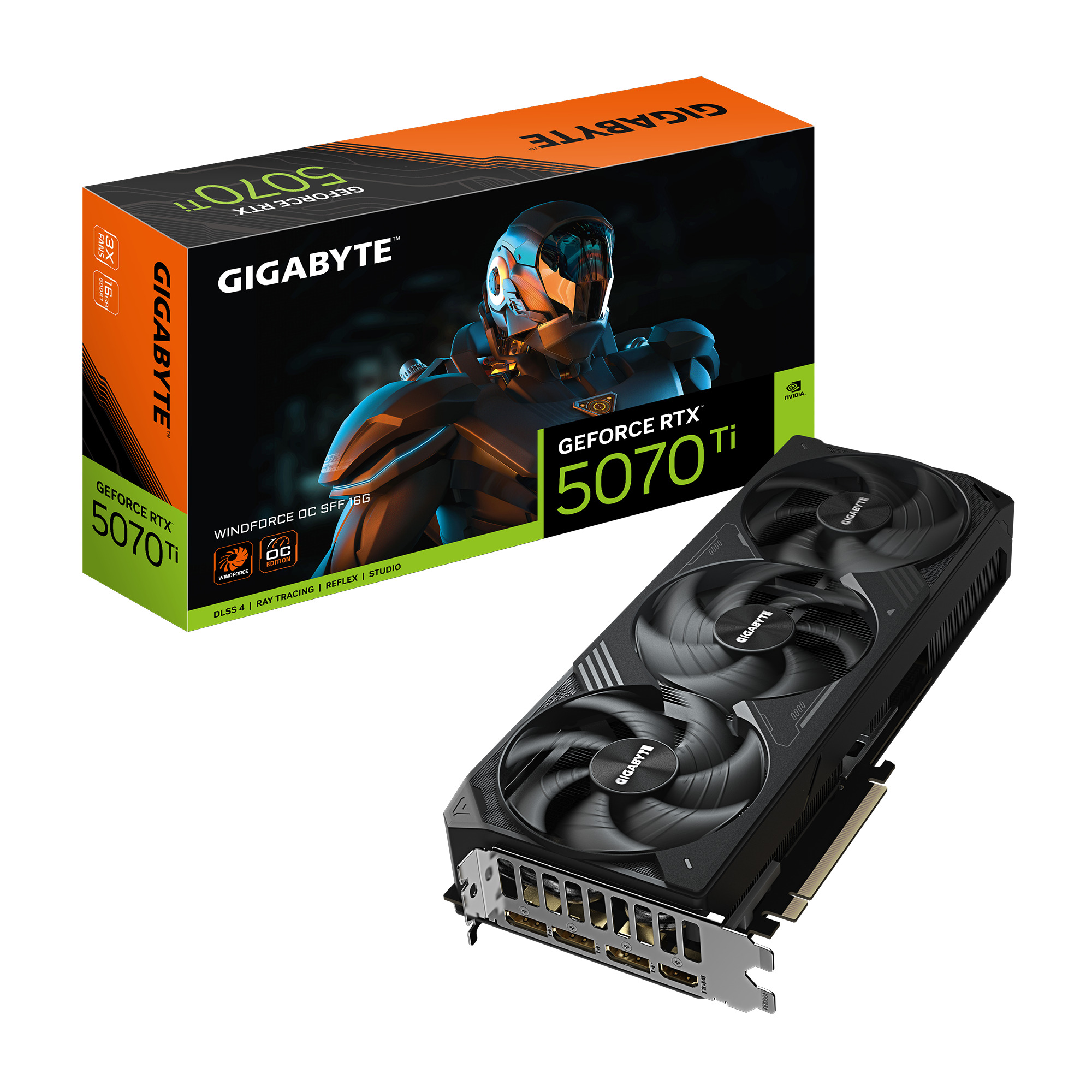 Picture of Picture of Gráfica Gigabyte GeForce® RTX 5070 Ti Windforce OC SFF 16GB GDDR7 DLSS4