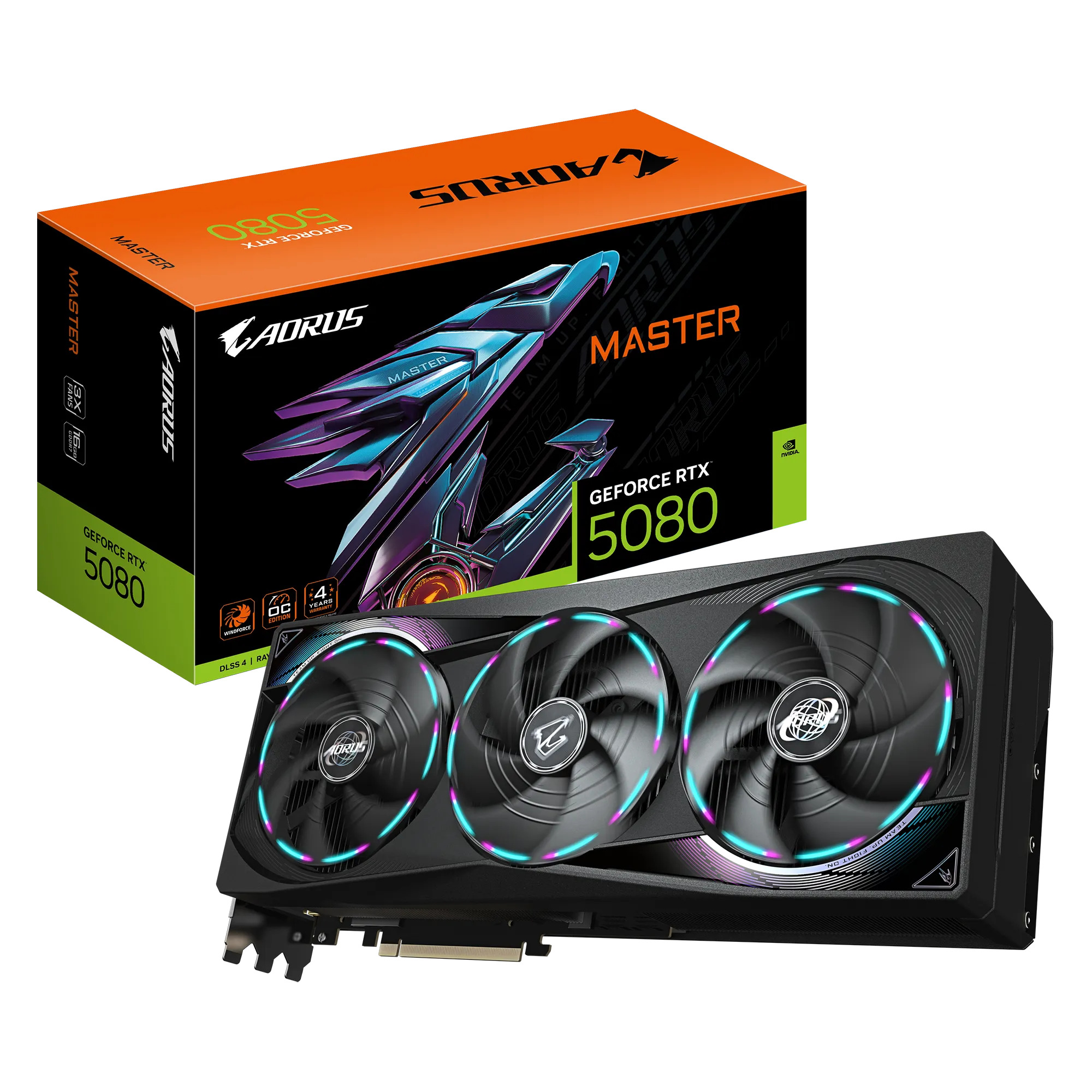 Picture of Picture of Gráfica Gigabyte GeForce® RTX 5080 Aorus Master 16GB GDDR7 DLSS4
