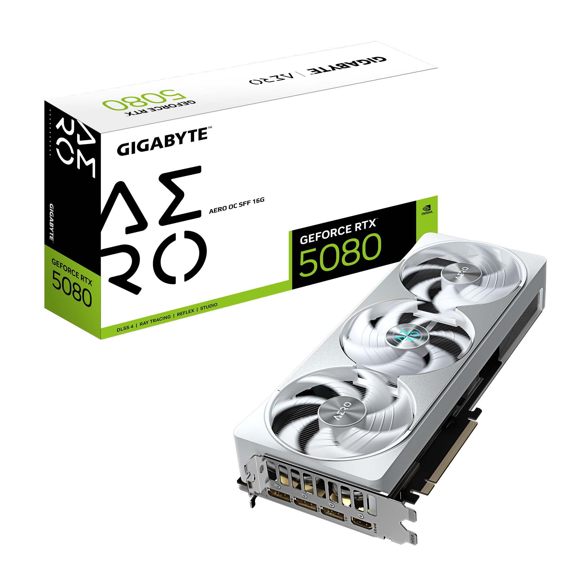 Picture of Picture of Gráfica Gigabyte GeForce® RTX 5080 Aero OC 16GB GDDR7 DLSS4